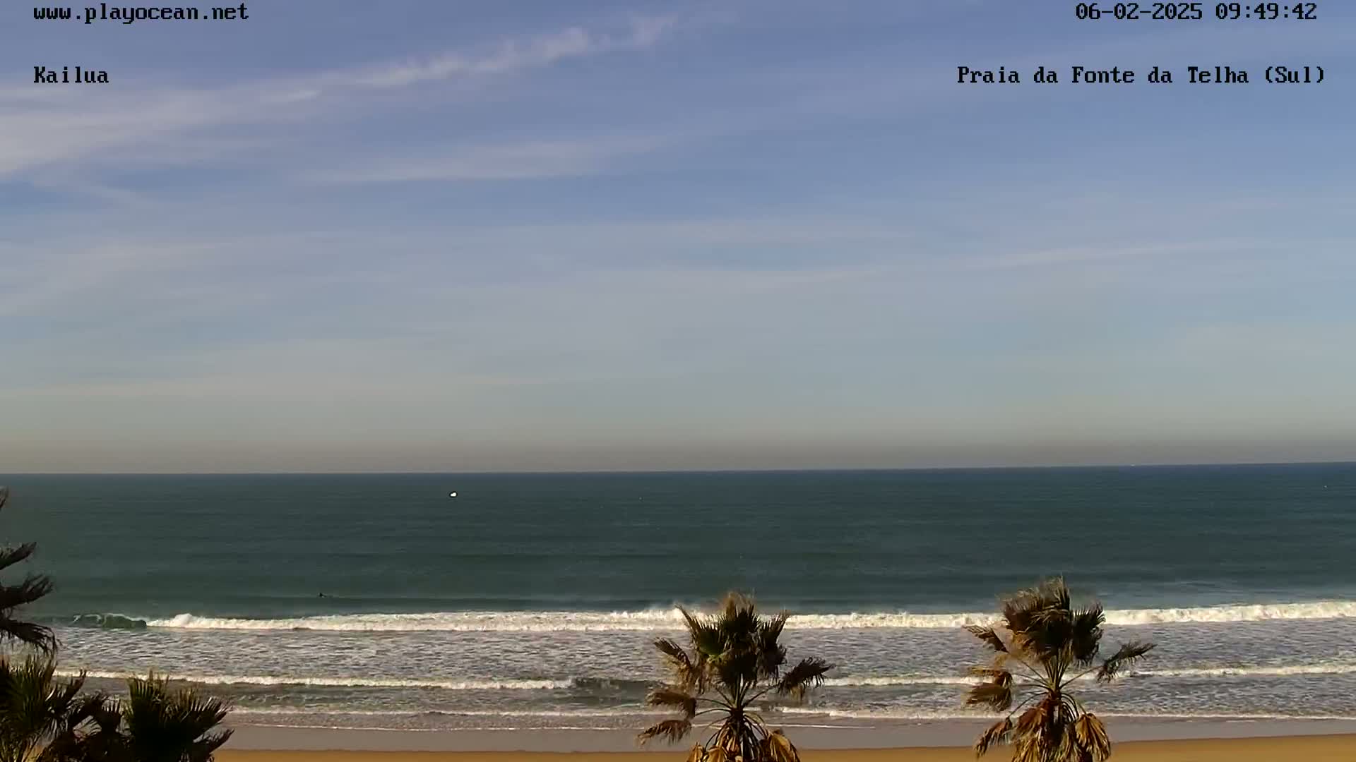 Praia da Fonte da Telha Beach, Costa de Caparica Live Cam - Almada, Setubal, Portugal
