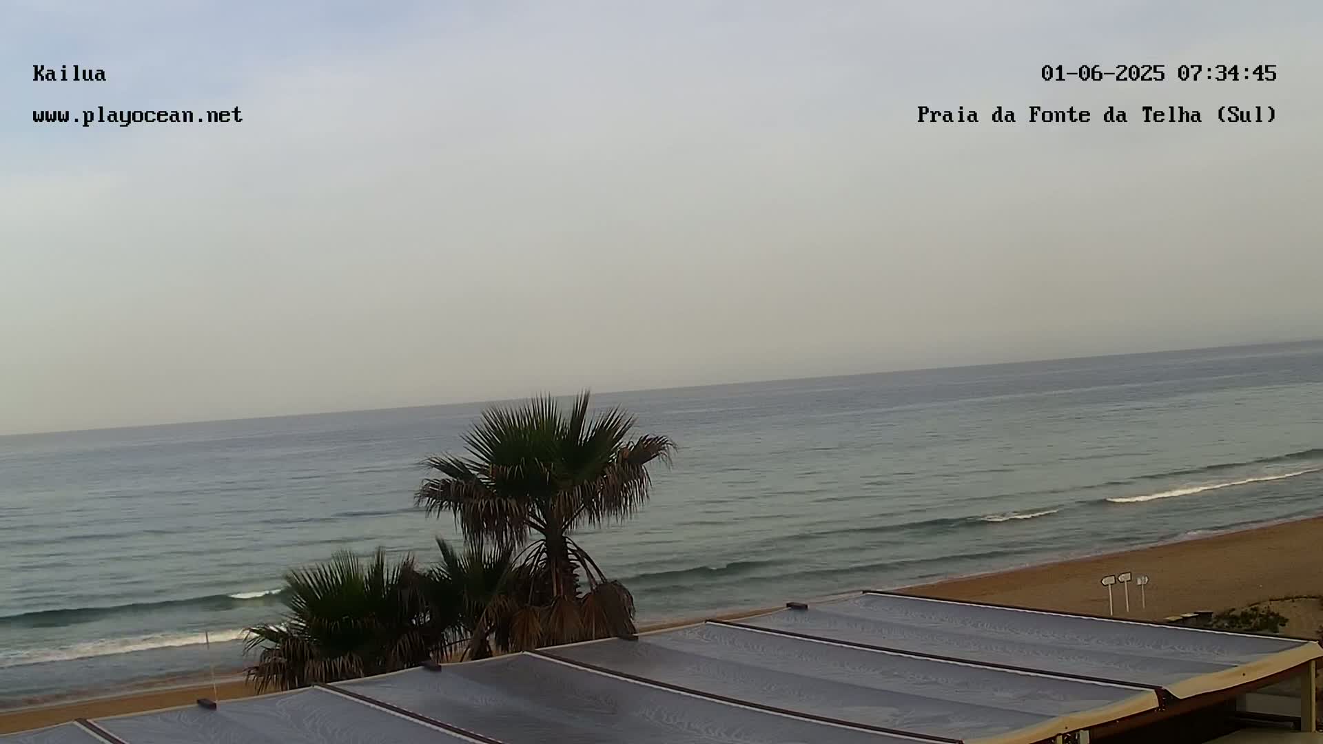Praia da Fonte da Telha Beach, Costa de Caparica Live Cam - Almada, Setubal, Lisbon, Portugal