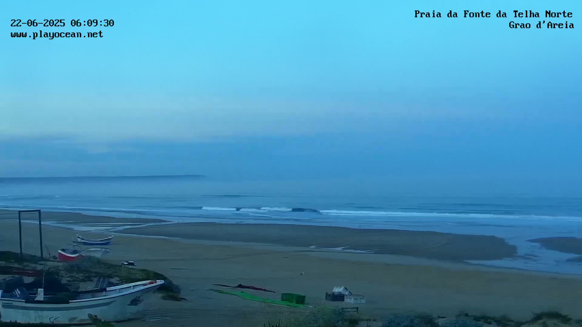 Praia da Fonte da Telha Beach, Costa de Caparica Live Cam - Almada, Setubal, Lisbon, Portugal