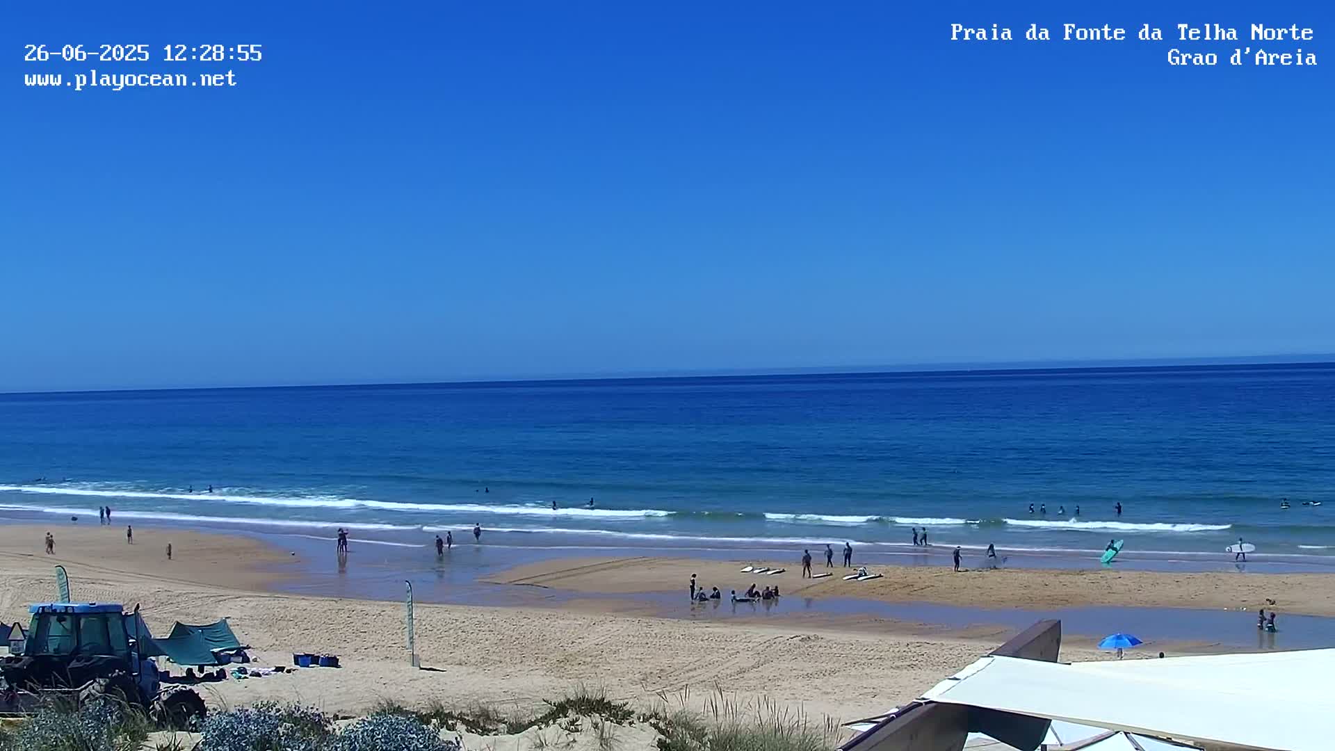 Praia da Fonte da Telha Beach, Costa de Caparica Live Cam - Almada, Setubal, Lisbon, Portugal