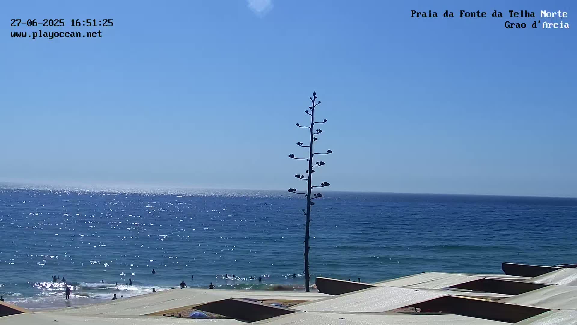 Praia da Fonte da Telha Beach, Costa de Caparica Live Cam - Almada, Setubal, Lisbon, Portugal