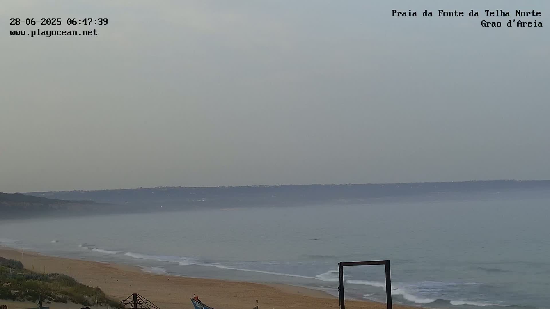 Praia da Fonte da Telha Beach, Costa de Caparica Live Cam - Almada, Setubal, Lisbon, Portugal