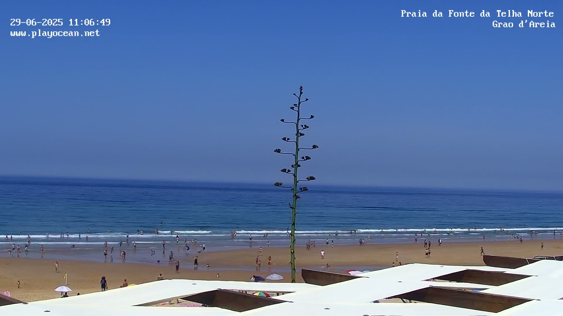 Praia da Fonte da Telha Beach, Costa de Caparica Live Cam - Almada, Setubal, Lisbon, Portugal