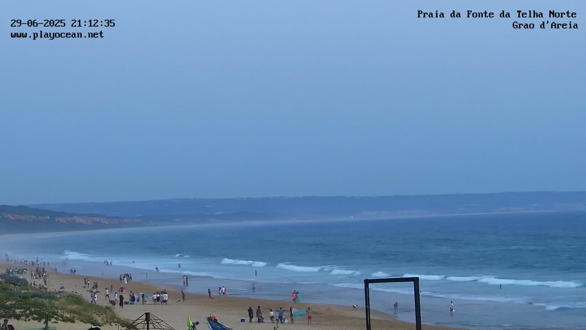 Praia da Fonte da Telha Beach, Costa de Caparica Live Cam - Almada, Setubal, Lisbon, Portugal