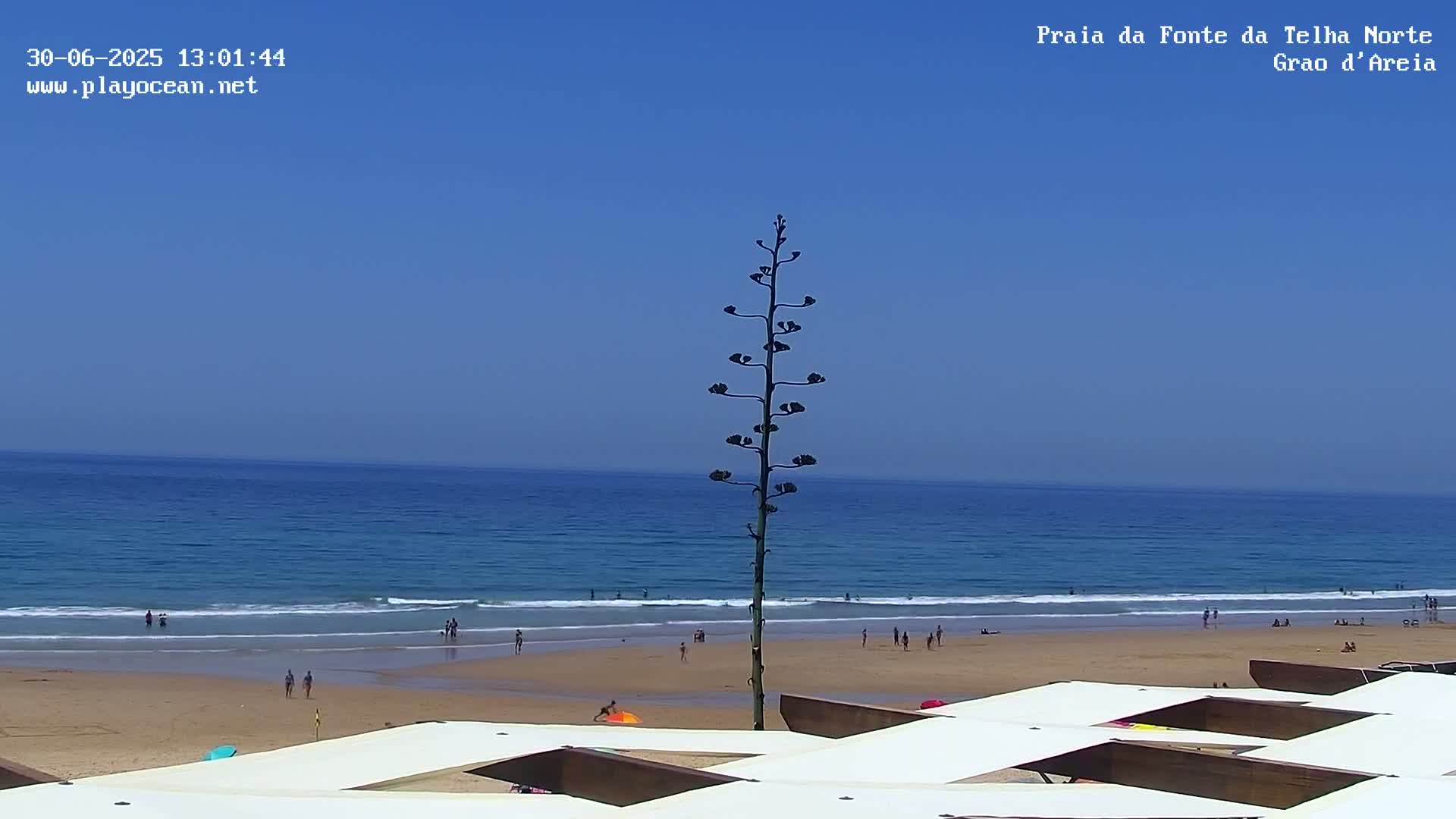 Praia da Fonte da Telha Beach, Costa de Caparica Live Cam - Almada, Setubal, Lisbon, Portugal