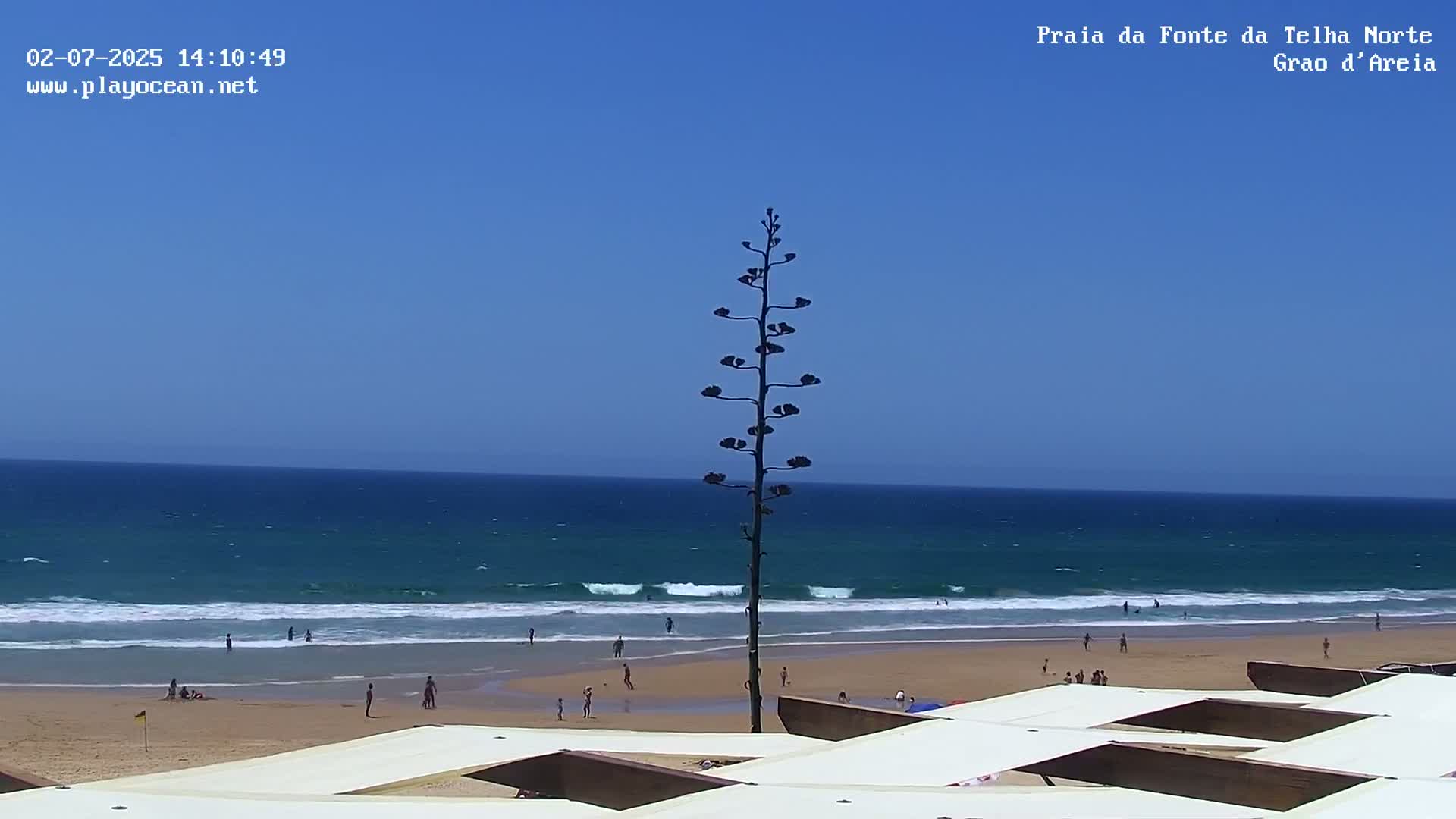 Praia da Fonte da Telha Beach, Costa de Caparica Live Cam - Almada, Setubal, Lisbon, Portugal