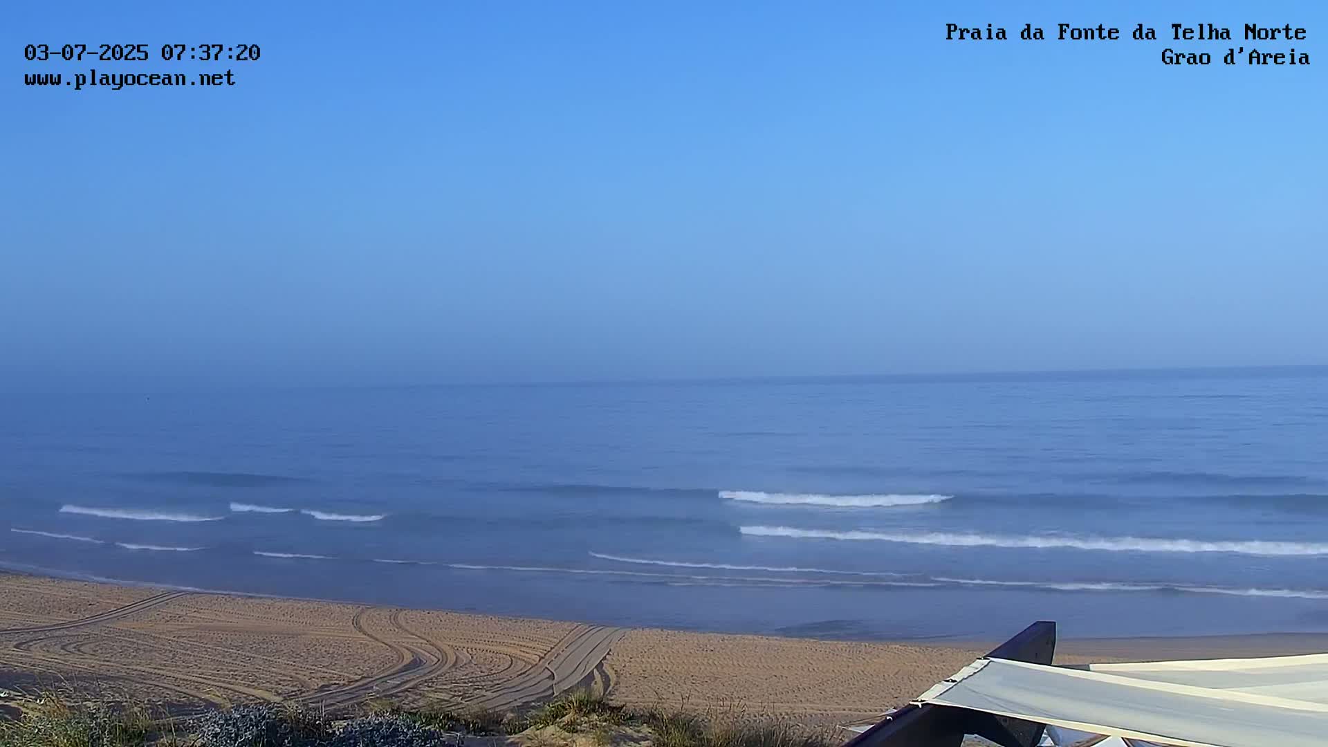 Praia da Fonte da Telha Beach, Costa de Caparica Live Cam - Almada, Setubal, Lisbon, Portugal