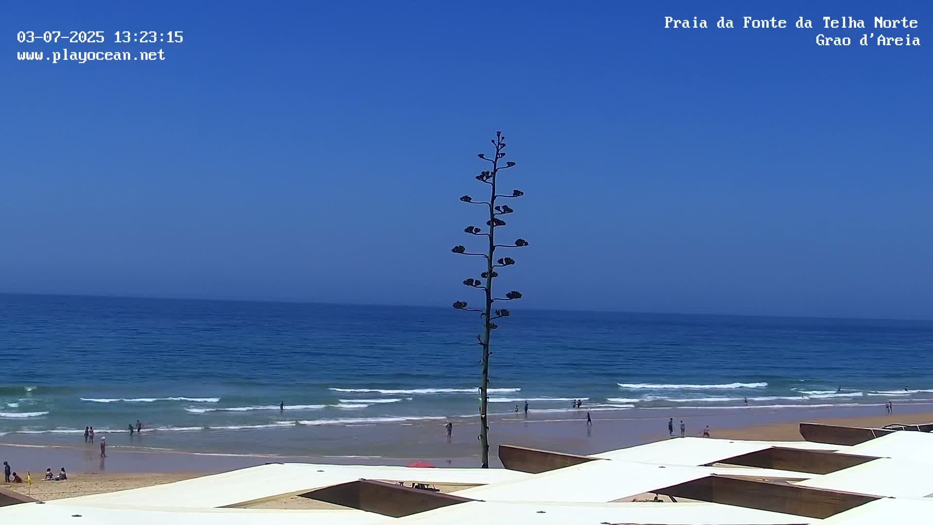 Praia da Fonte da Telha Beach, Costa de Caparica Live Cam - Almada, Setubal, Lisbon, Portugal