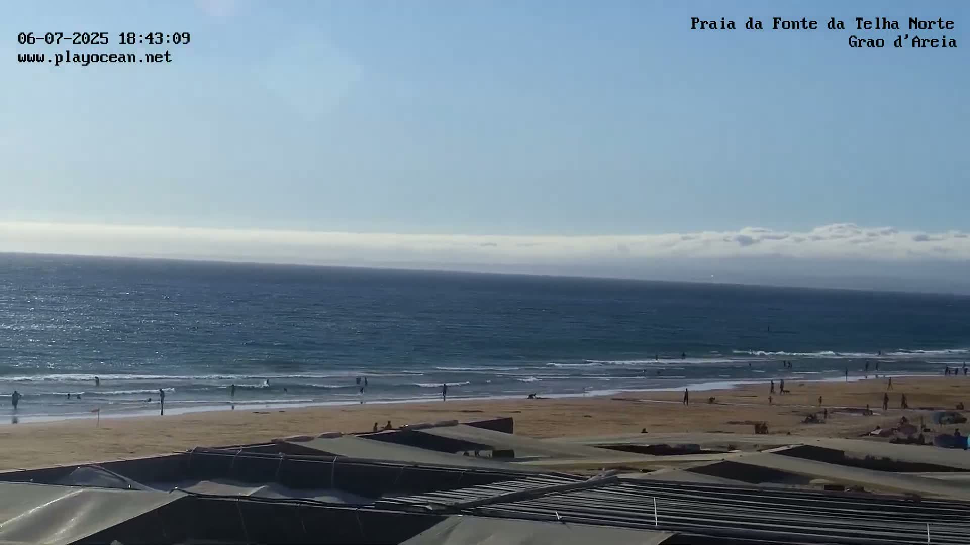 Praia da Fonte da Telha Beach, Costa de Caparica Live Cam - Almada, Setubal, Lisbon, Portugal