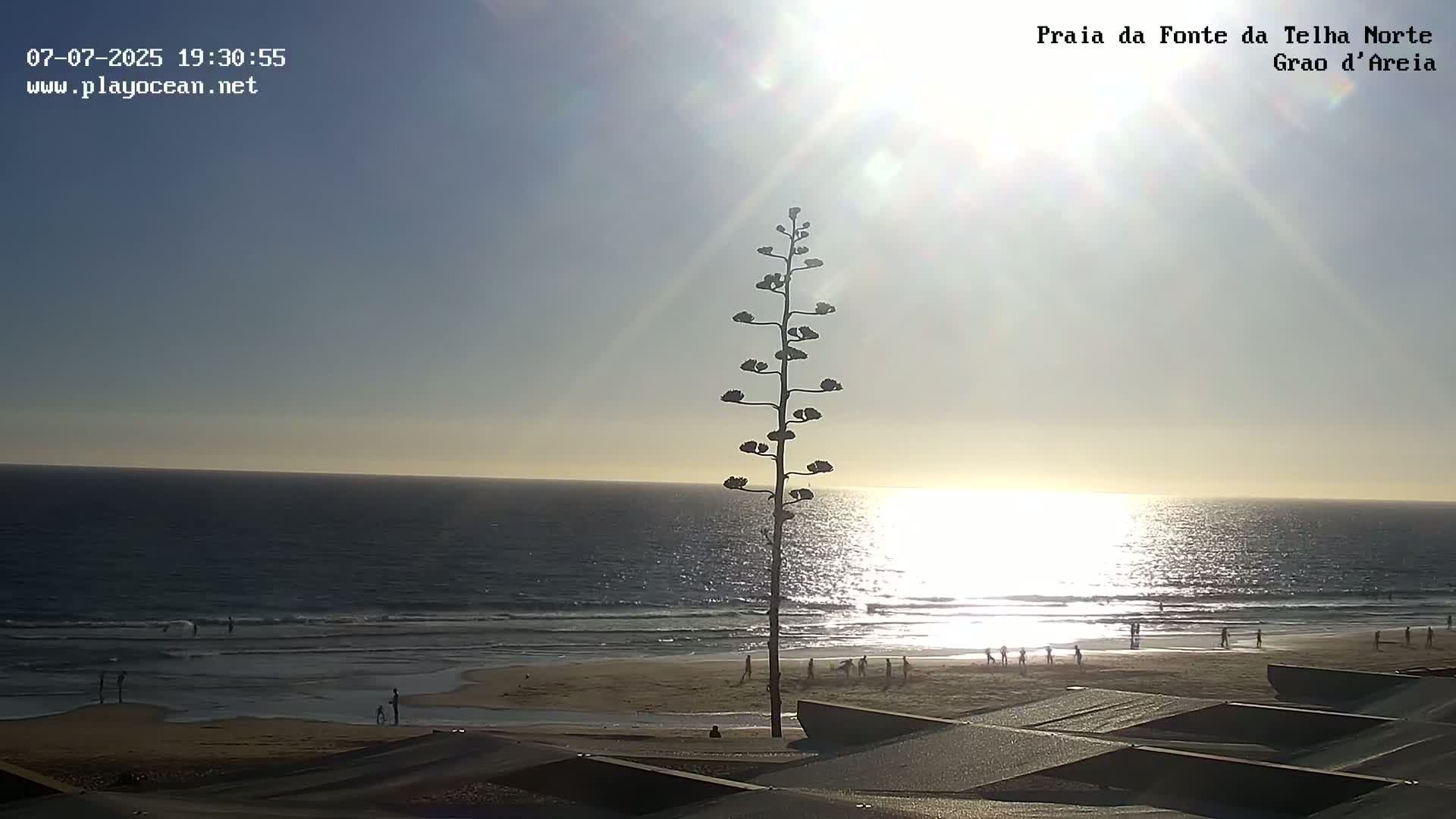 Praia da Fonte da Telha Beach, Costa de Caparica Live Cam - Almada, Setubal, Lisbon, Portugal