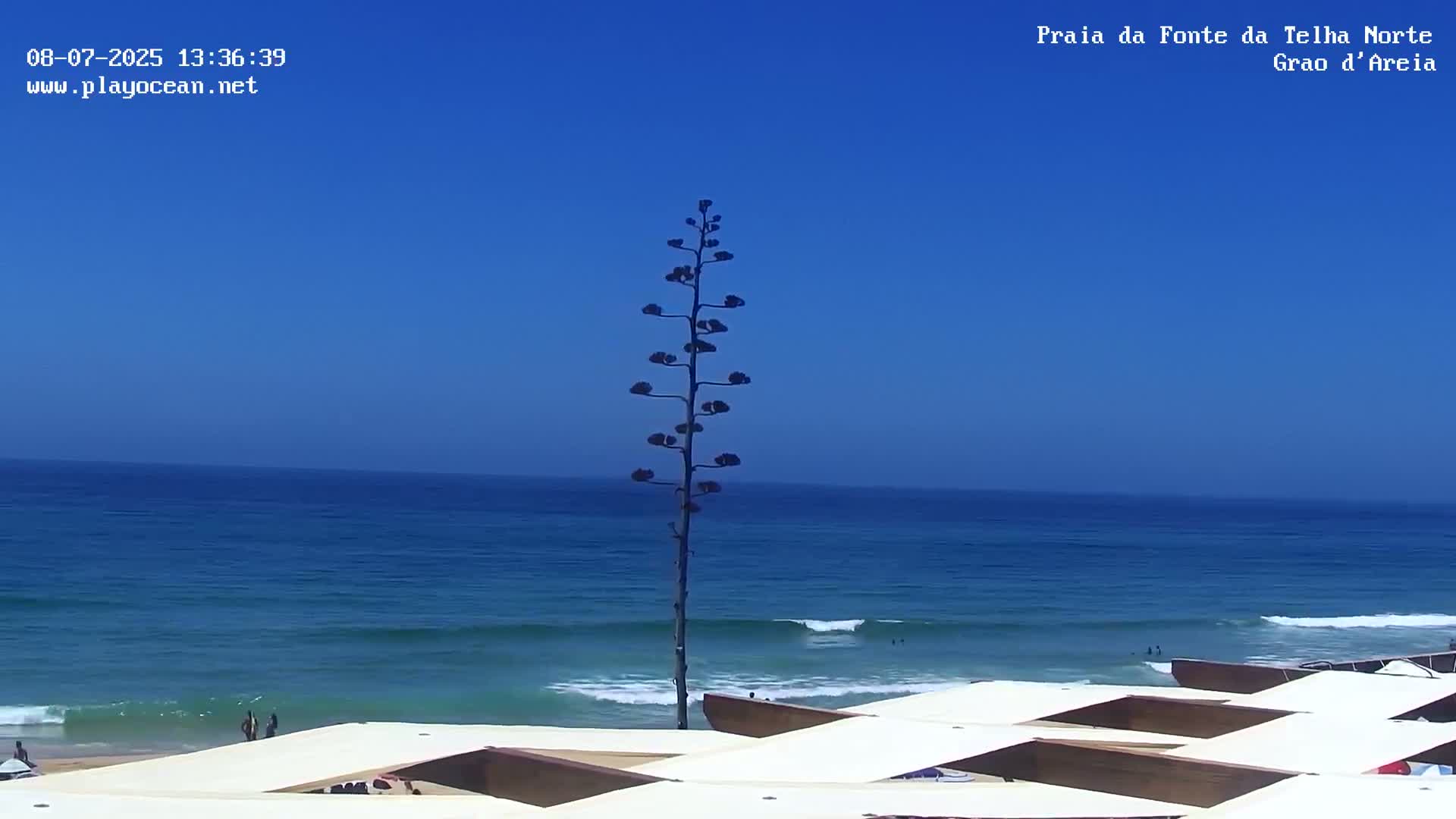 Praia da Fonte da Telha Beach, Costa de Caparica Live Cam - Almada, Setubal, Lisbon, Portugal