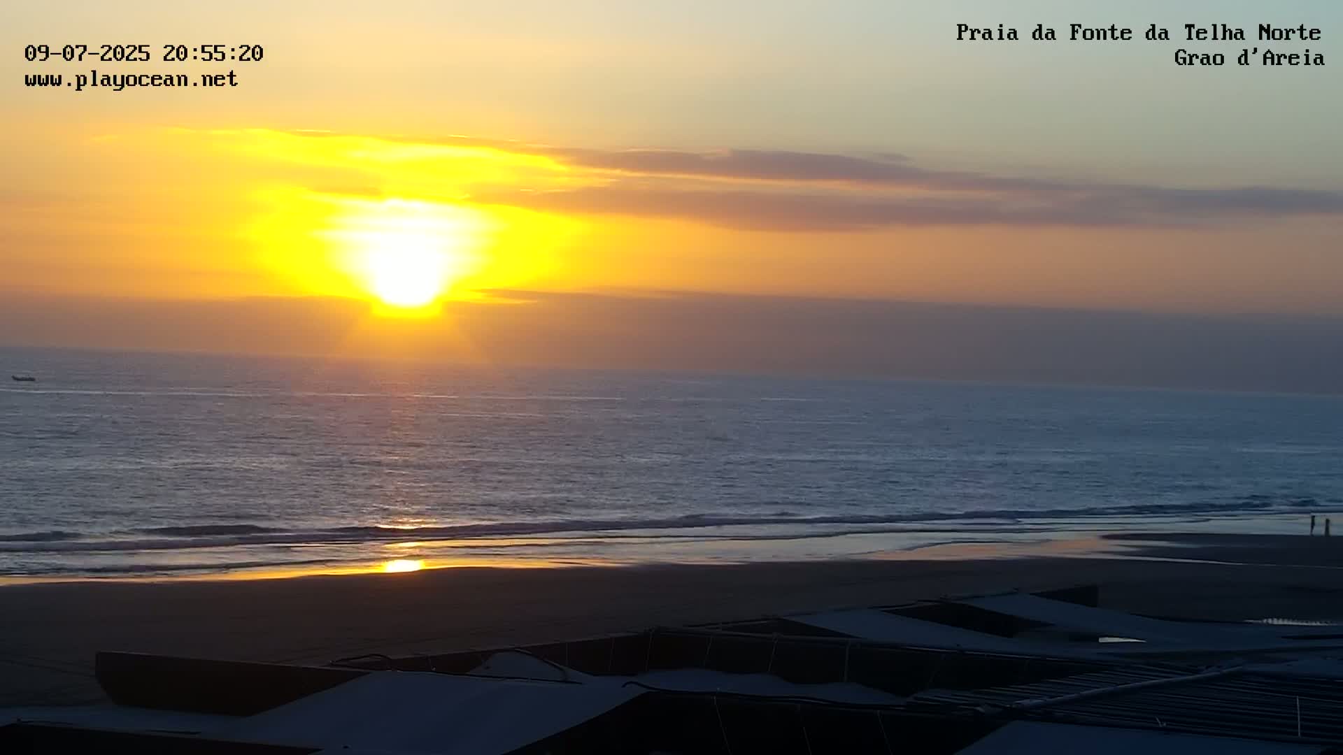 Praia da Fonte da Telha Beach, Costa de Caparica Live Cam - Almada, Setubal, Lisbon, Portugal
