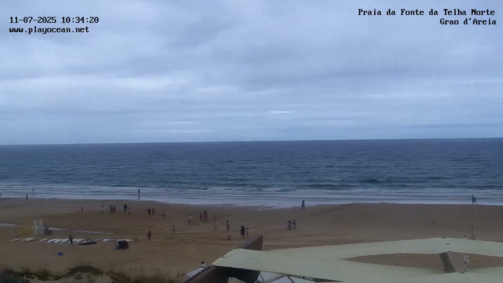 Praia da Fonte da Telha Beach, Costa de Caparica Live Cam - Almada, Setubal, Lisbon, Portugal