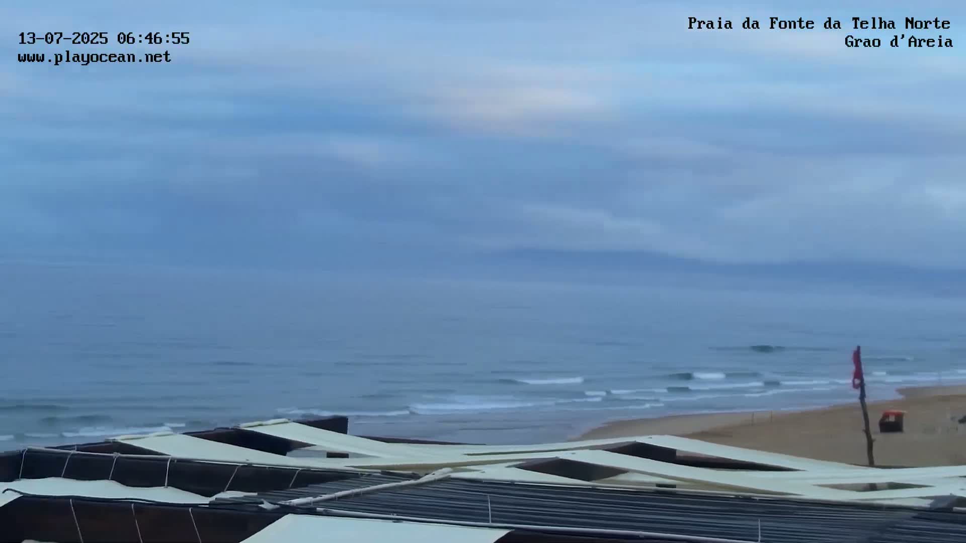 Praia da Fonte da Telha Beach, Costa de Caparica Live Cam - Almada, Setubal, Lisbon, Portugal