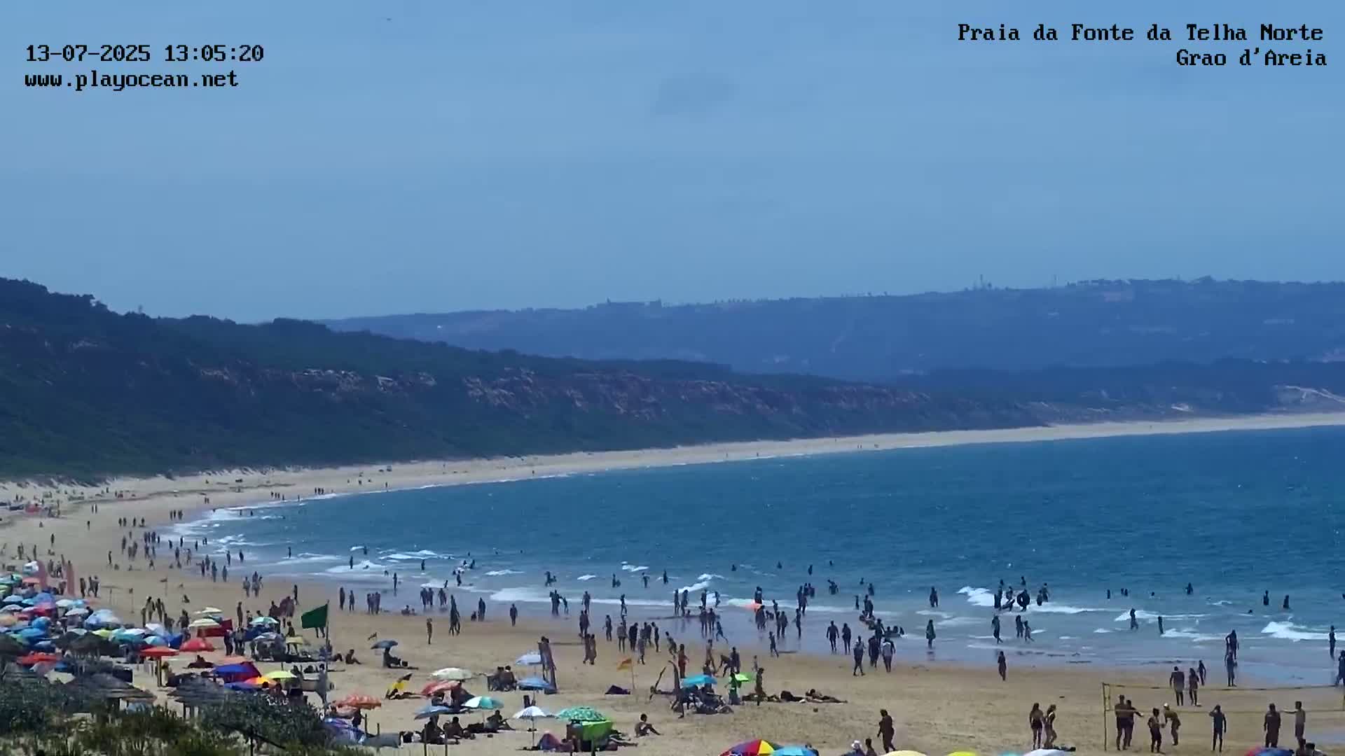 Praia da Fonte da Telha Beach, Costa de Caparica Live Cam - Almada, Setubal, Lisbon, Portugal