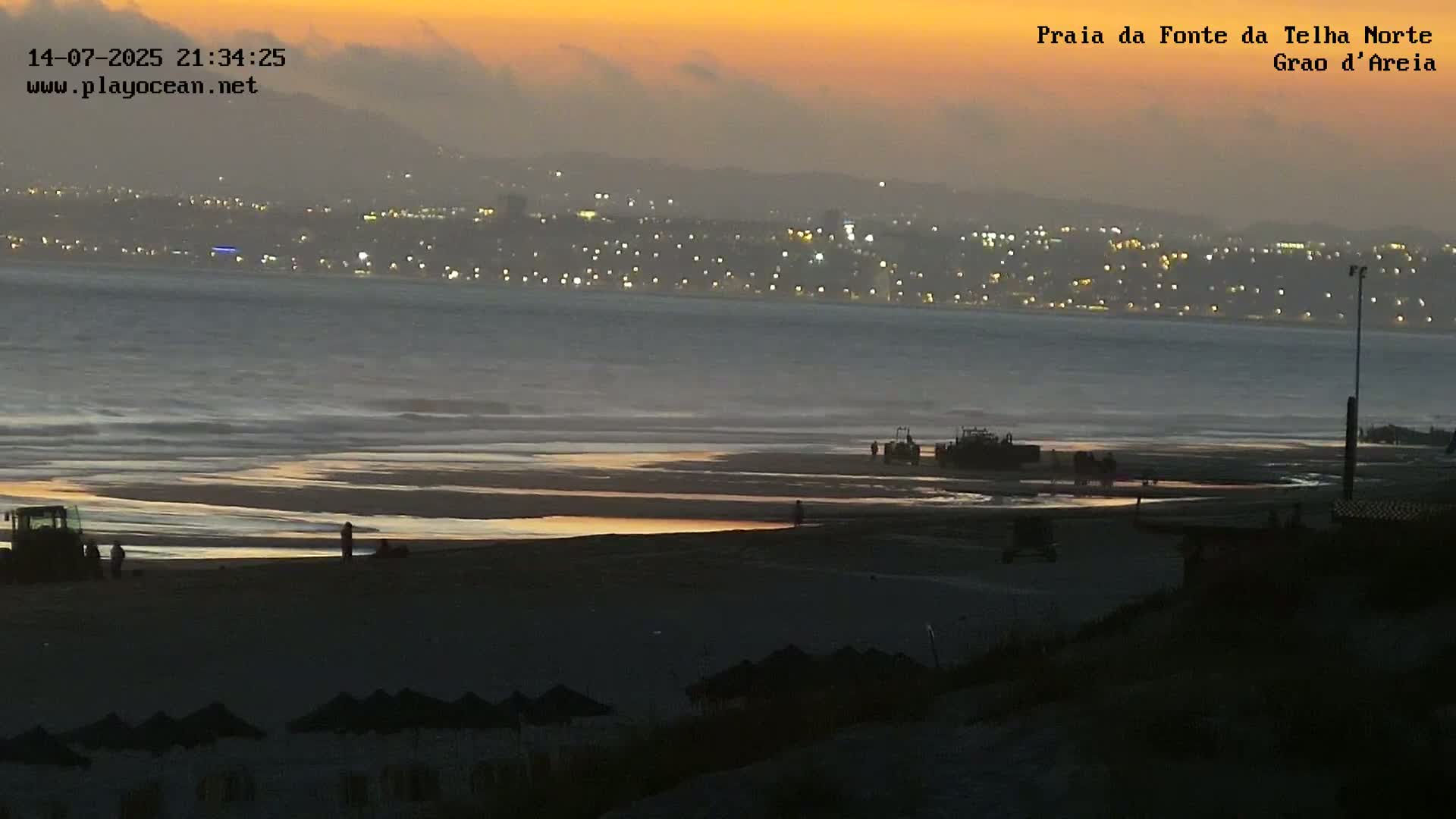 Praia da Fonte da Telha Beach, Costa de Caparica Live Cam - Almada, Setubal, Lisbon, Portugal