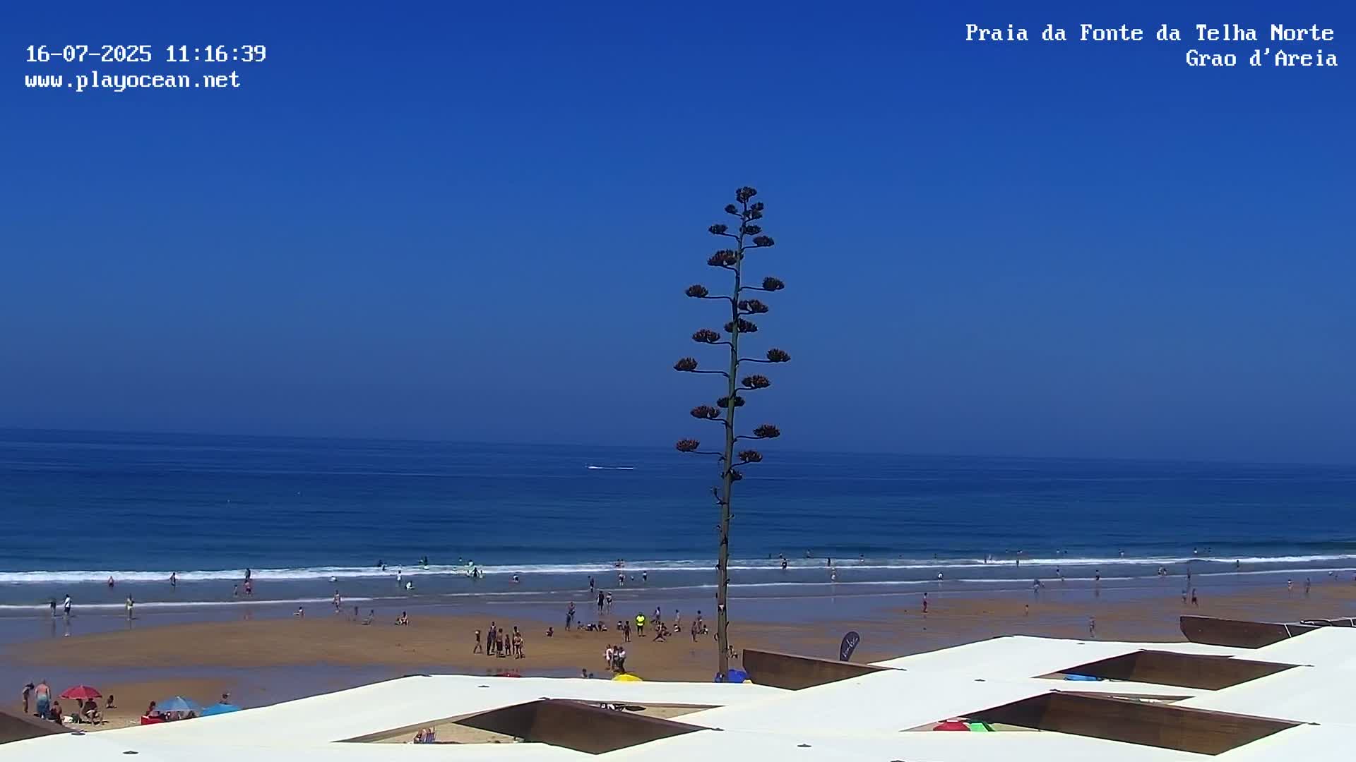 Praia da Fonte da Telha Beach, Costa de Caparica Live Cam - Almada, Setubal, Lisbon, Portugal