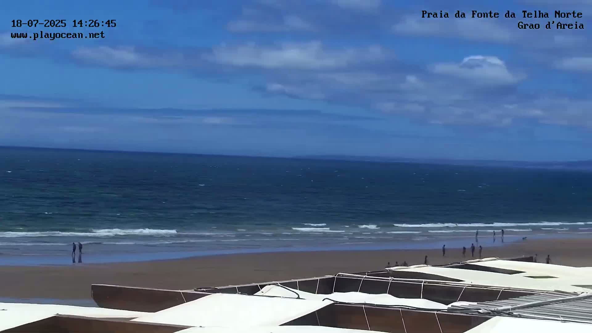 Praia da Fonte da Telha Beach, Costa de Caparica Live Cam - Almada, Setubal, Lisbon, Portugal