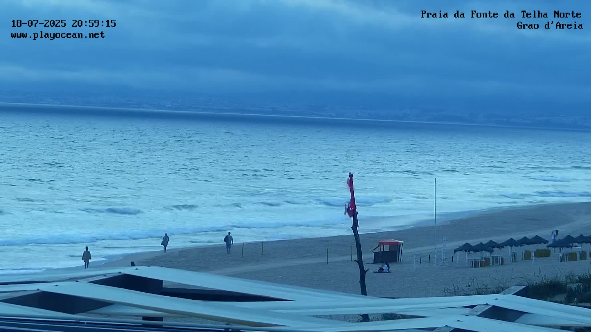 Praia da Fonte da Telha Beach, Costa de Caparica Live Cam - Almada, Setubal, Lisbon, Portugal