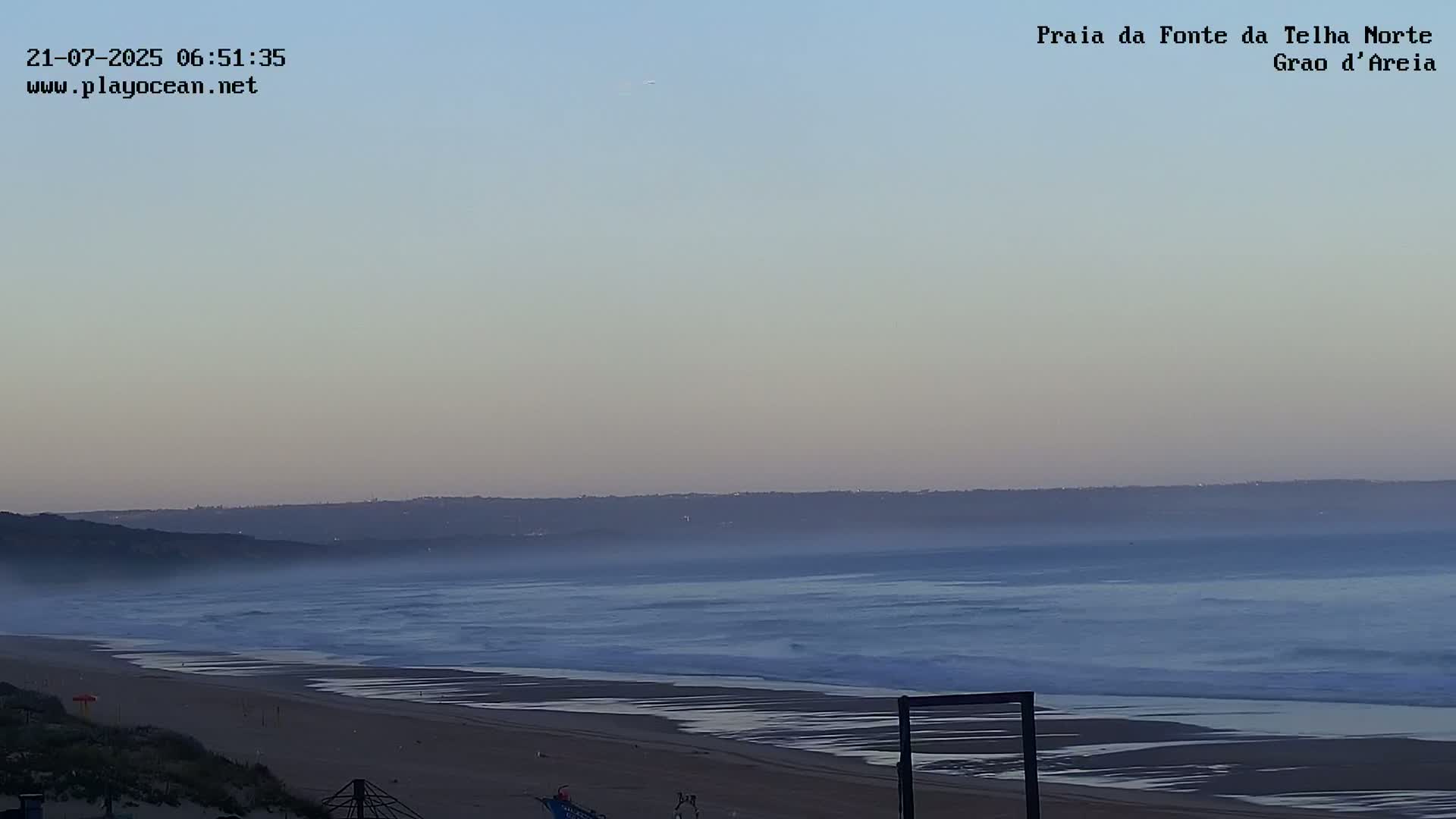 Praia da Fonte da Telha Beach, Costa de Caparica Live Cam - Almada, Setubal, Lisbon, Portugal