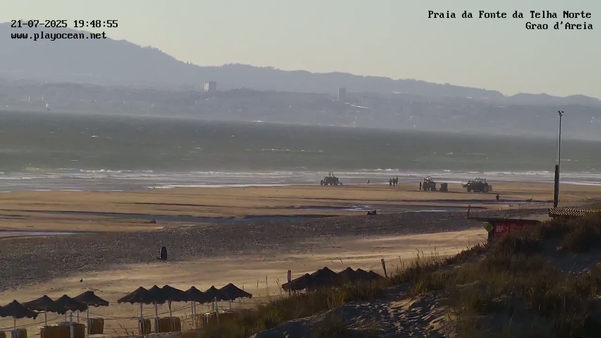 Praia da Fonte da Telha Beach, Costa de Caparica Live Cam - Almada, Setubal, Lisbon, Portugal