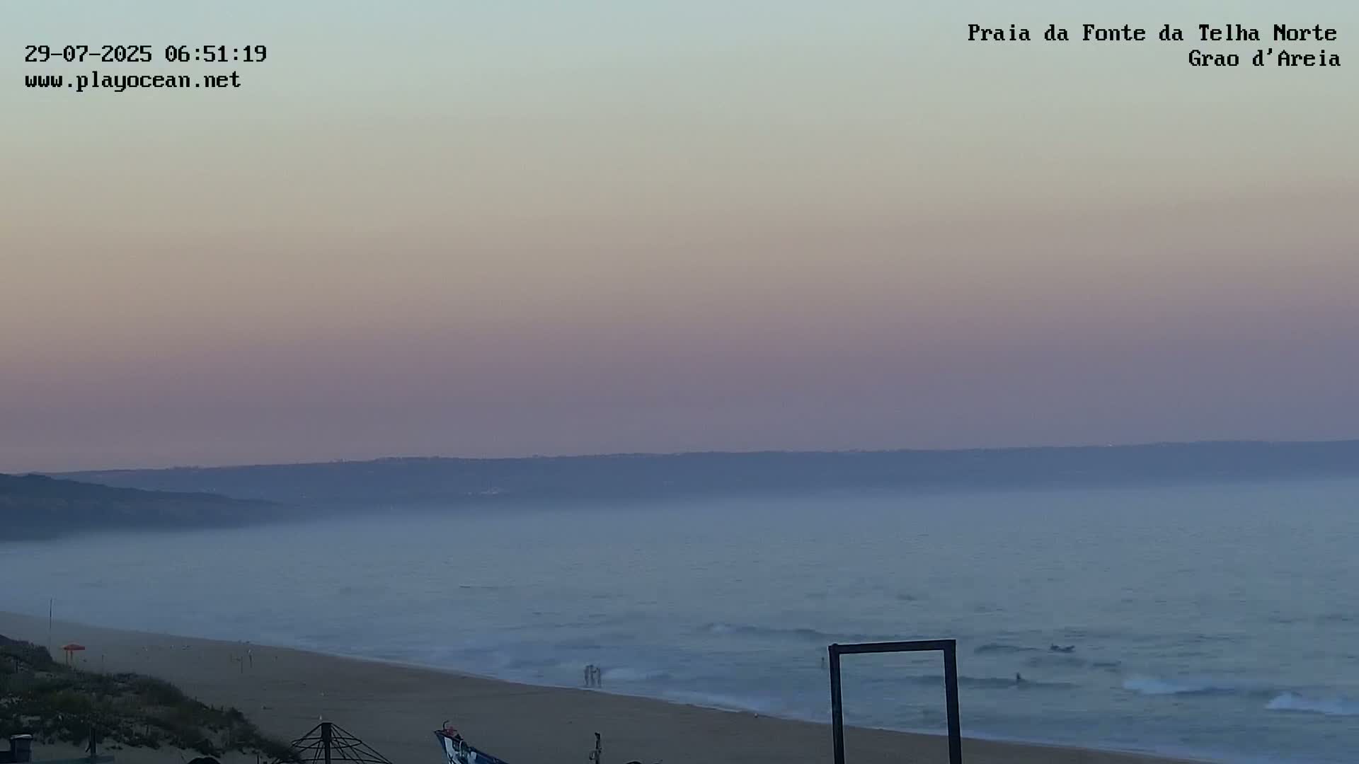 Praia da Fonte da Telha Beach, Costa de Caparica Live Cam - Almada, Setubal, Lisbon, Portugal