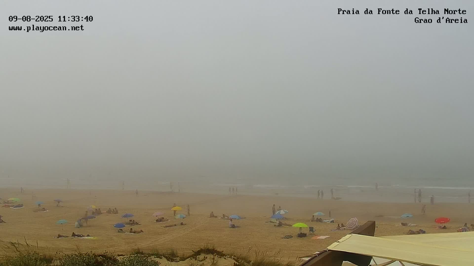 Praia da Fonte da Telha Beach, Costa de Caparica Live Cam - Almada, Setubal, Lisbon, Portugal