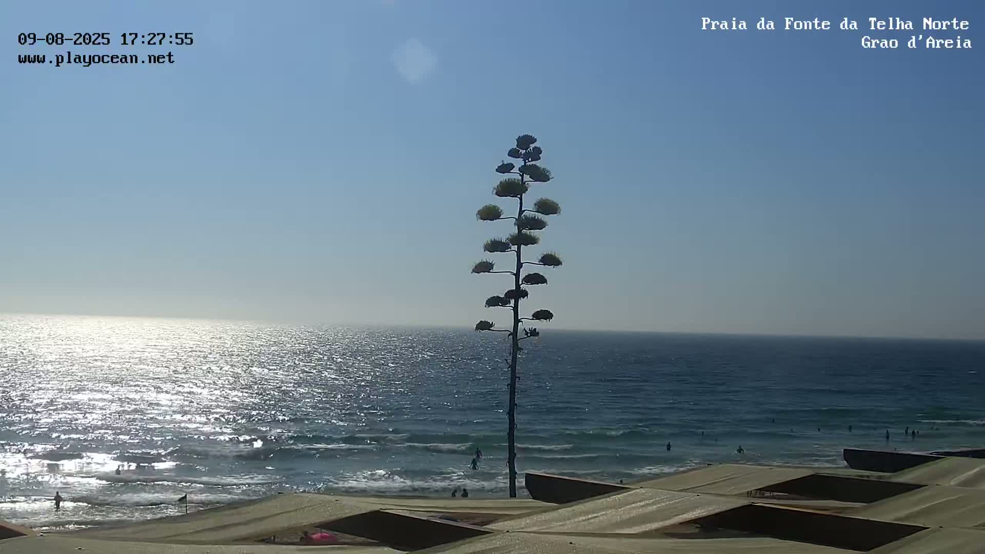 Praia da Fonte da Telha Beach, Costa de Caparica Live Cam - Almada, Setubal, Lisbon, Portugal