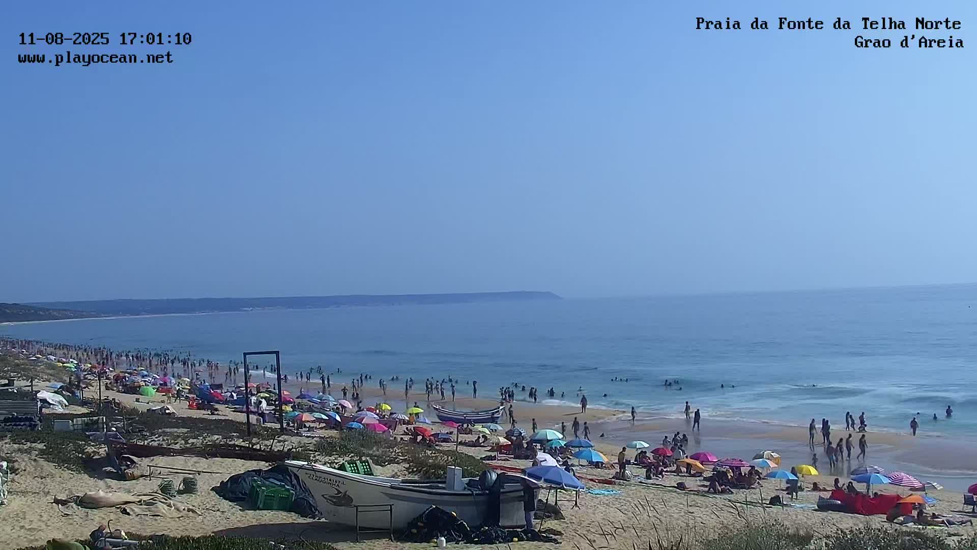 Praia da Fonte da Telha Beach, Costa de Caparica Live Cam - Almada, Setubal, Lisbon, Portugal