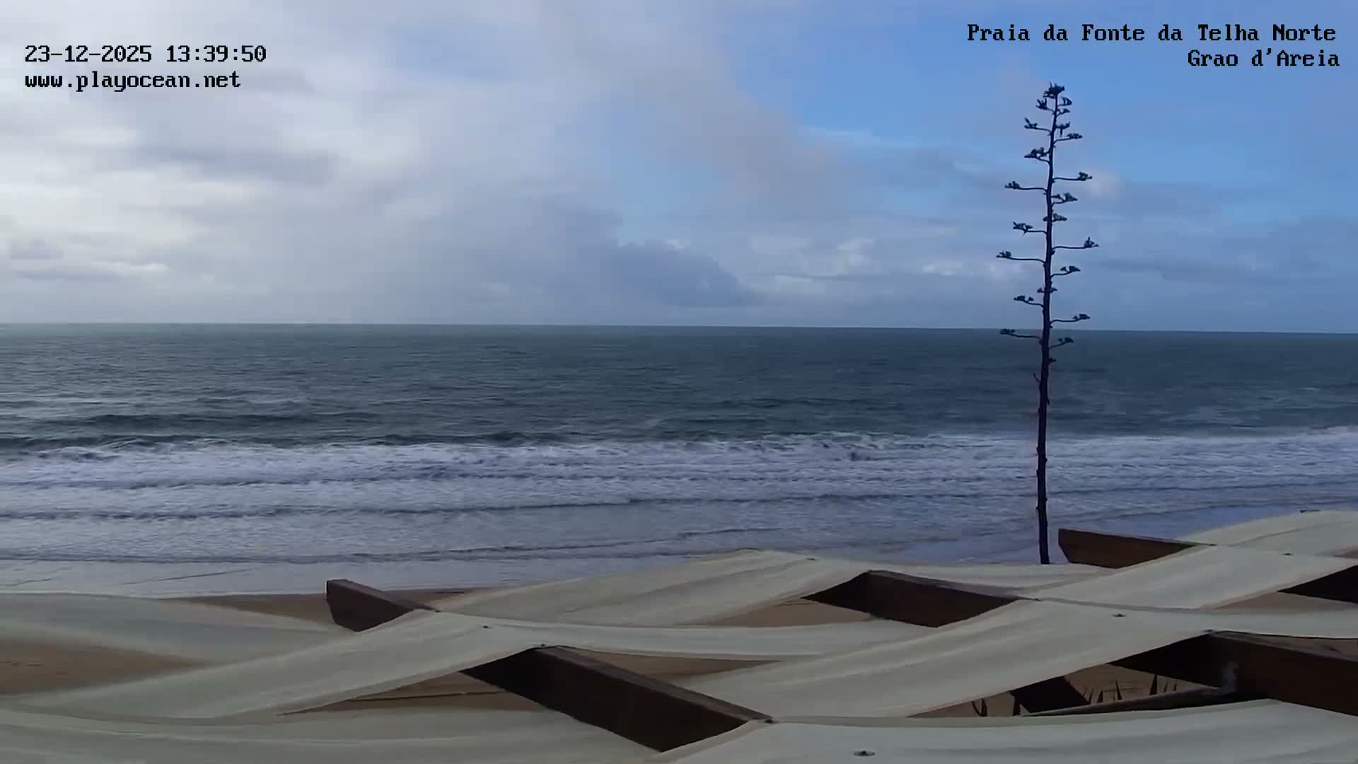 Praia da Fonte da Telha Beach, Costa de Caparica Live Cam - Almada, Setubal, Lisbon, Portugal