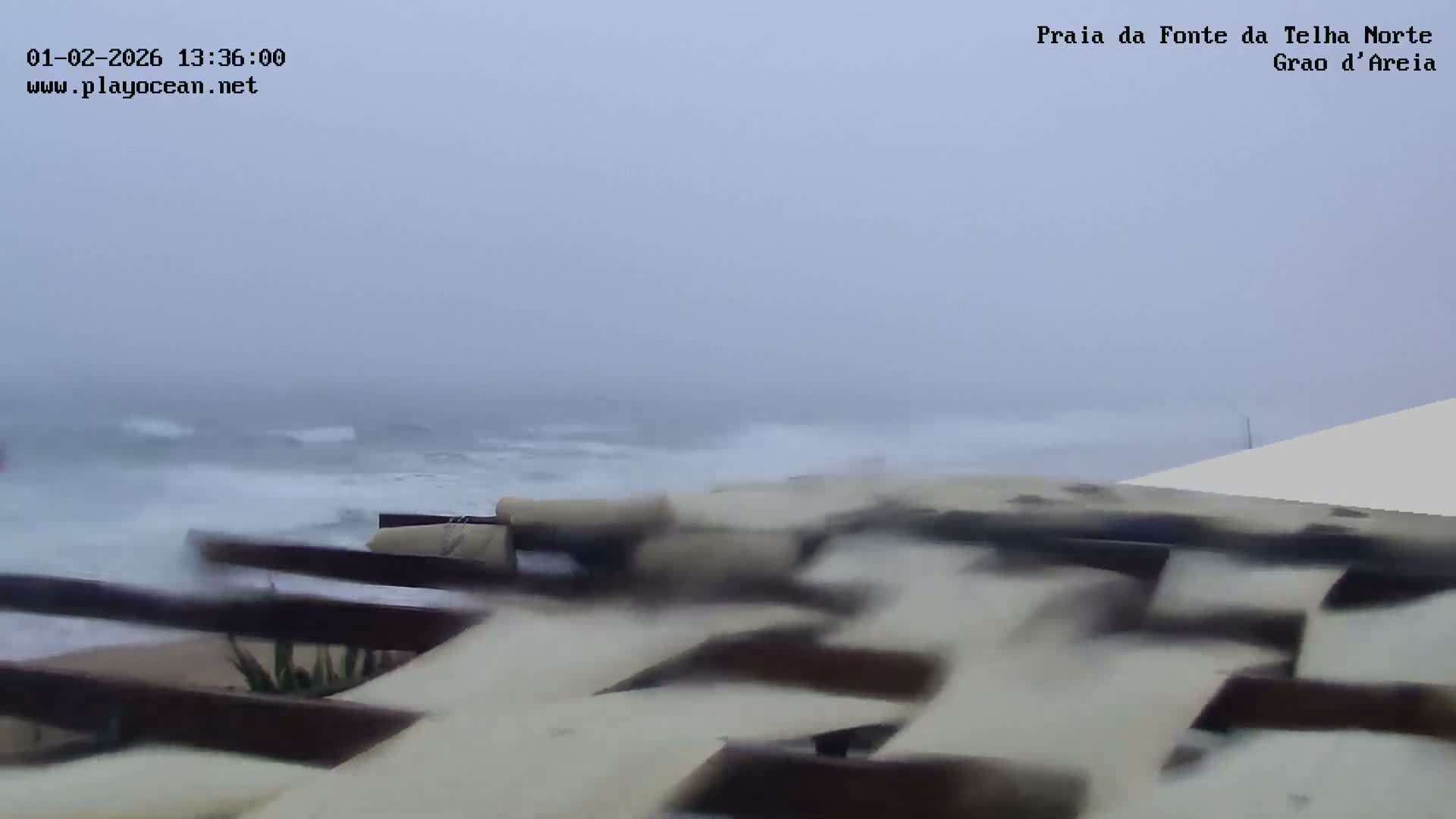Praia da Fonte da Telha Beach, Costa de Caparica Live Cam - Almada, Setubal, Lisbon, Portugal