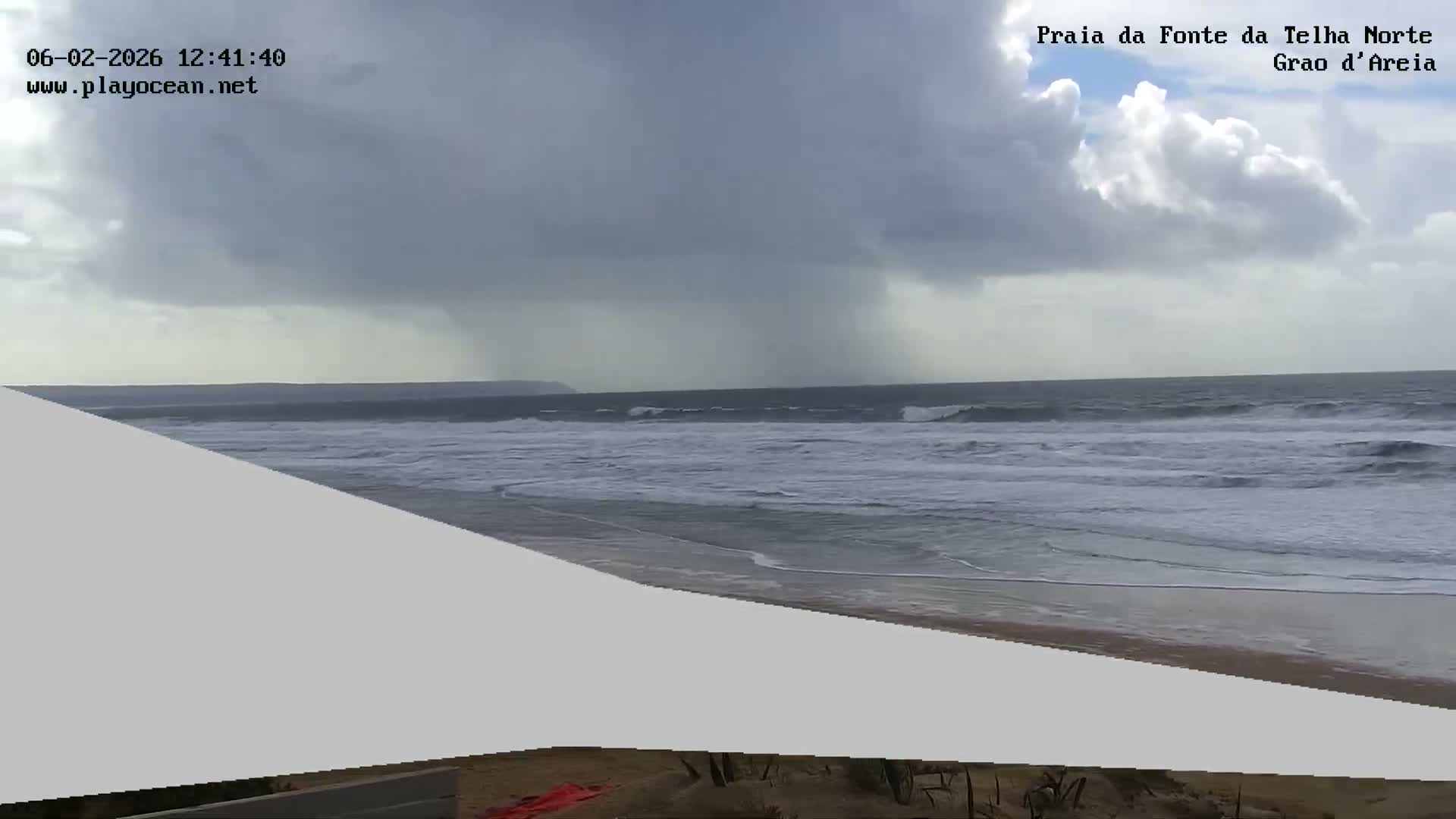 Praia da Fonte da Telha Beach, Costa de Caparica Live Cam - Almada, Setubal, Lisbon, Portugal