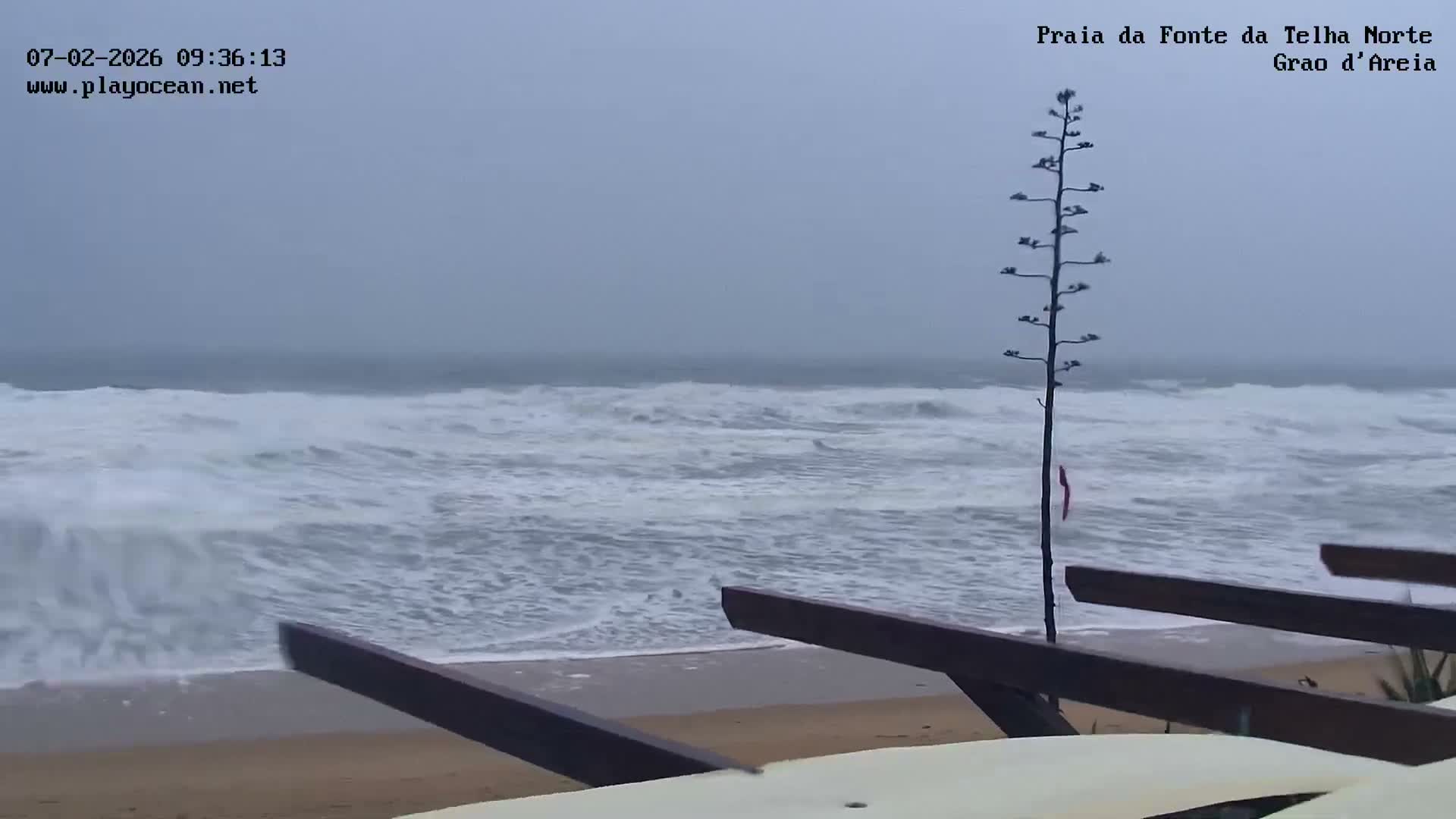 Praia da Fonte da Telha Beach, Costa de Caparica Live Cam - Almada, Setubal, Lisbon, Portugal