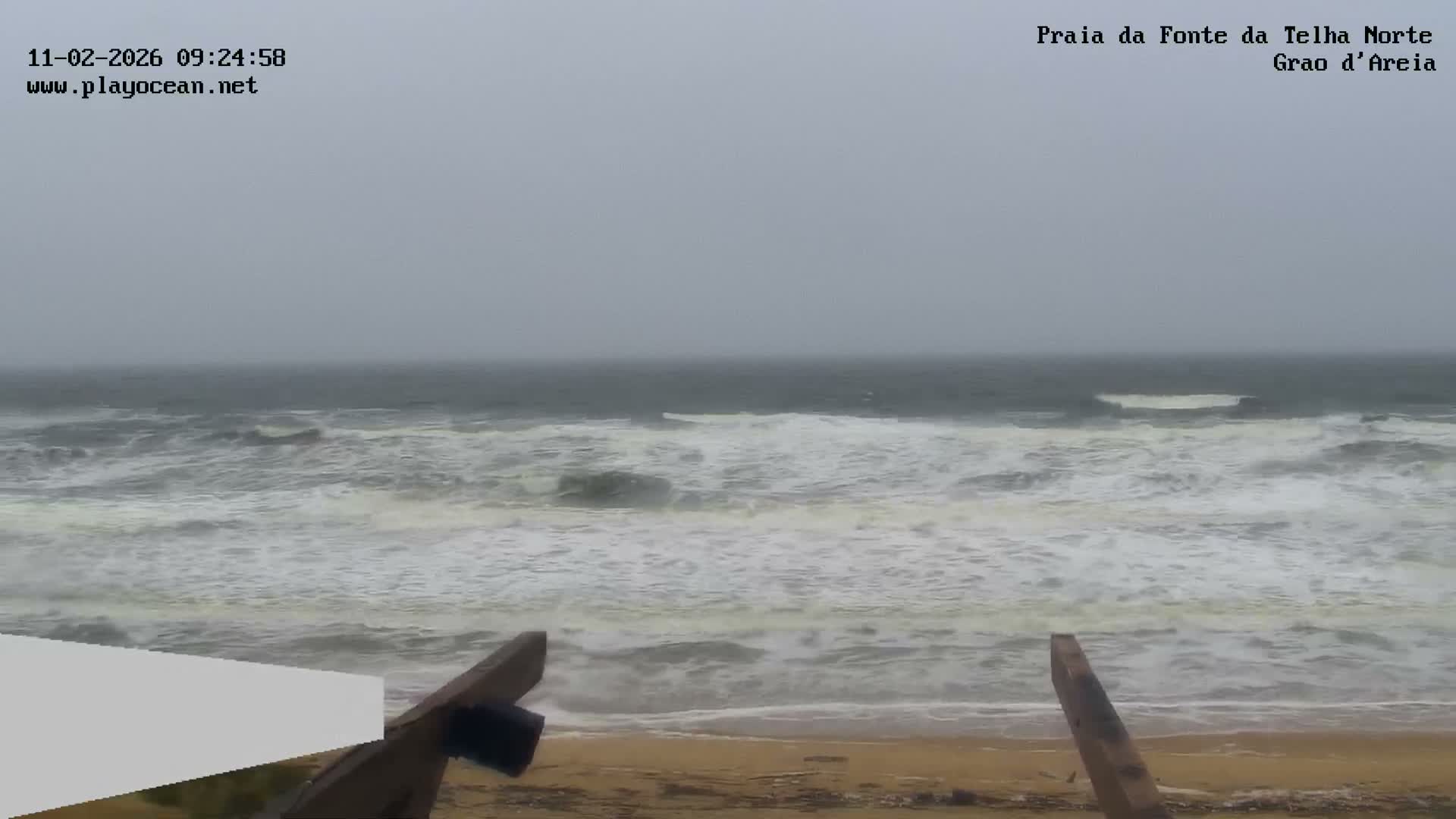 Praia da Fonte da Telha Beach, Costa de Caparica Live Cam - Almada, Setubal, Lisbon, Portugal