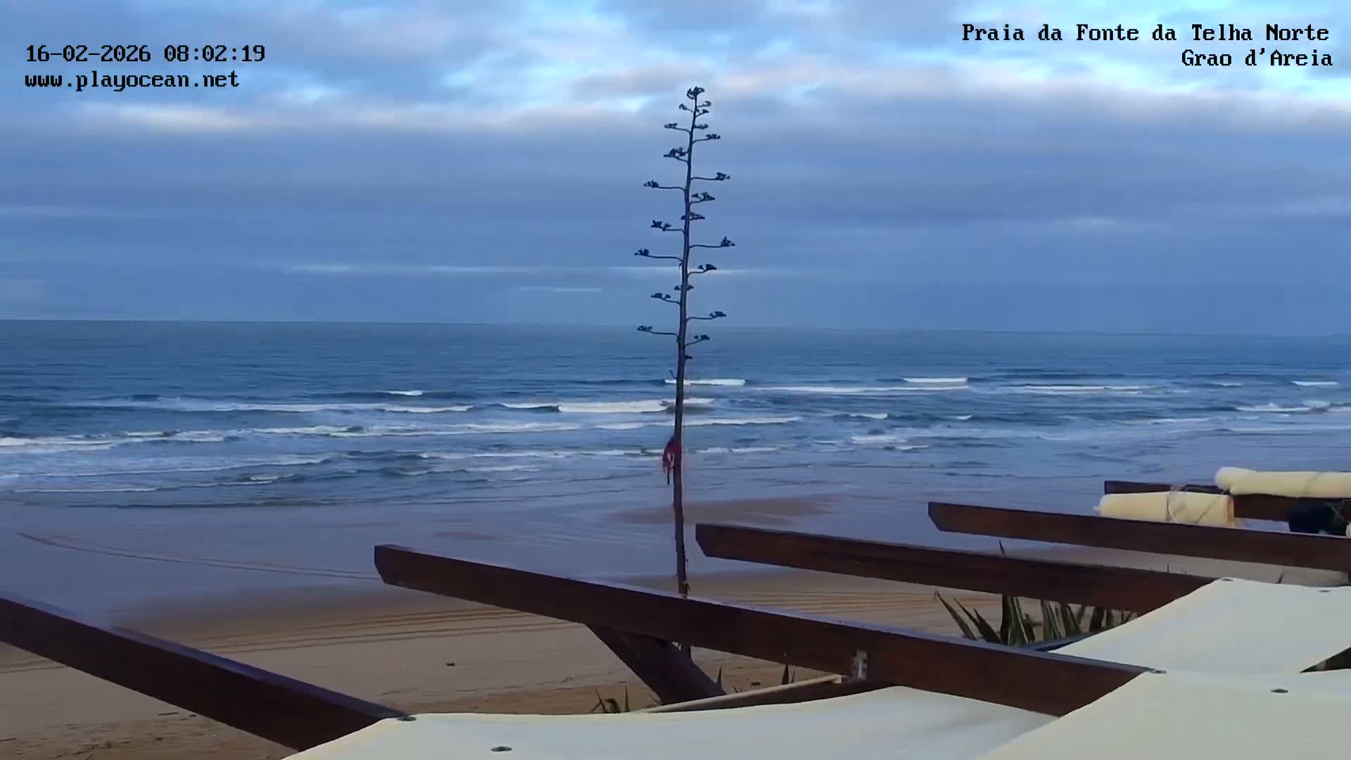 Praia da Fonte da Telha Beach, Costa de Caparica Live Cam - Almada, Setubal, Lisbon, Portugal