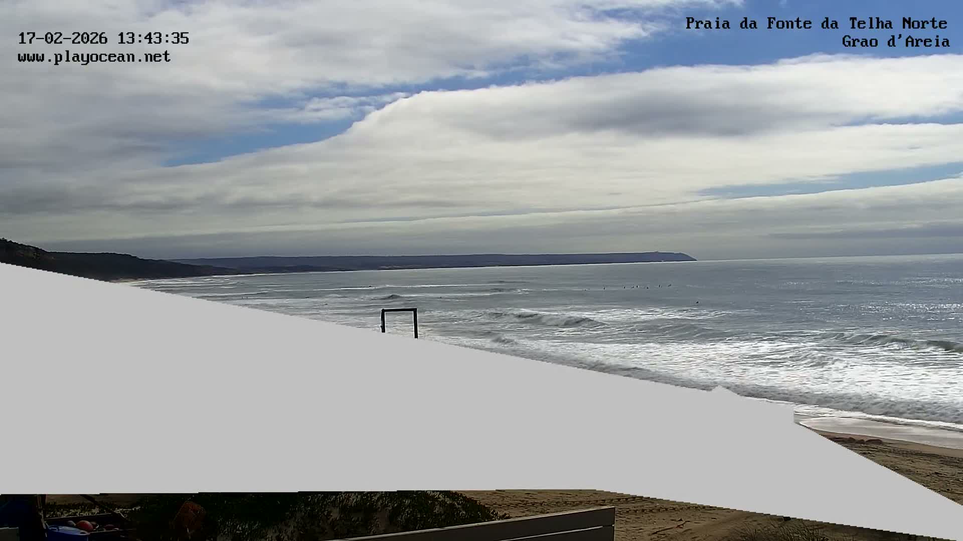 Praia da Fonte da Telha Beach, Costa de Caparica Live Cam - Almada, Setubal, Lisbon, Portugal