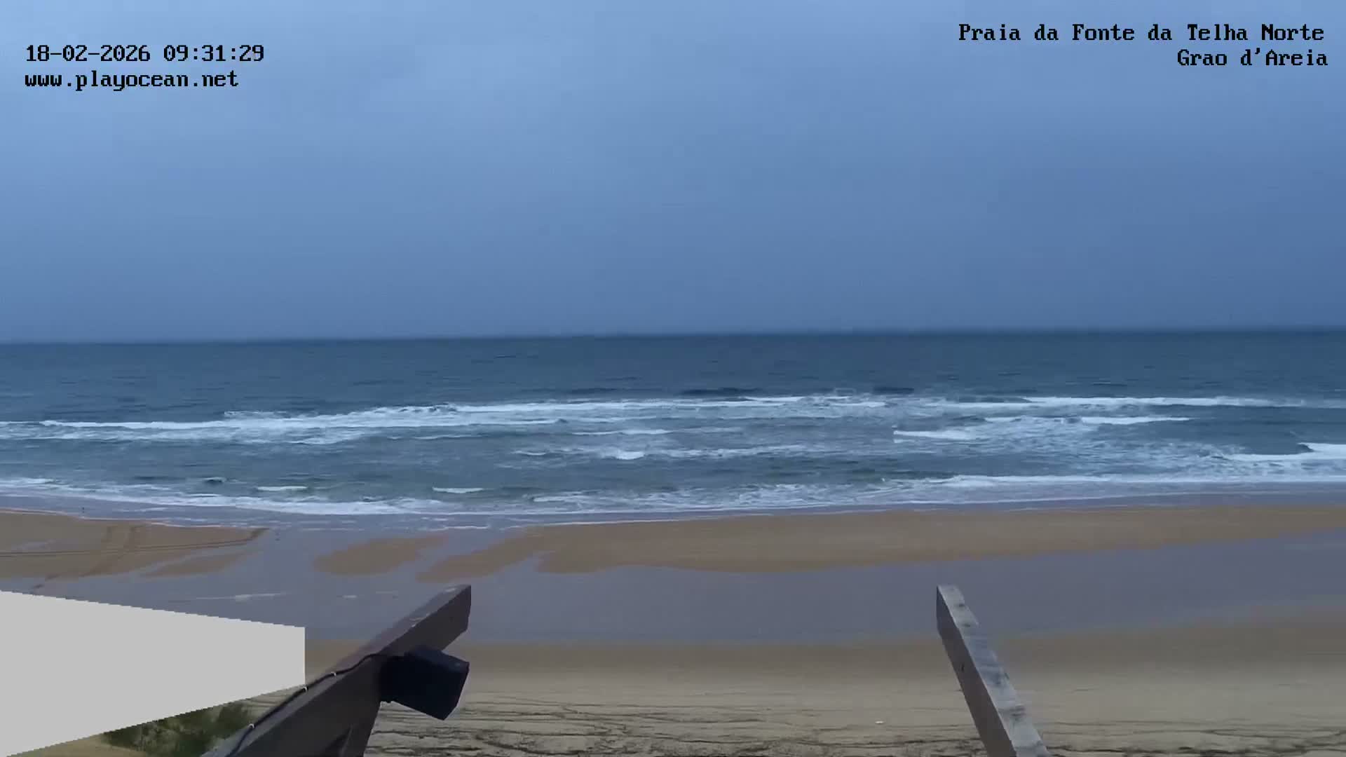 Praia da Fonte da Telha Beach, Costa de Caparica Live Cam - Almada, Setubal, Lisbon, Portugal