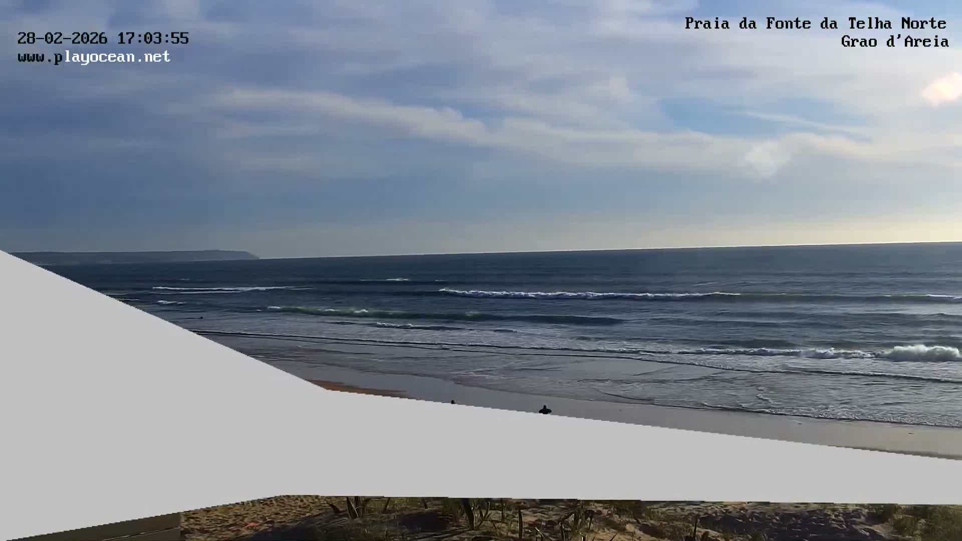 Praia da Fonte da Telha Beach, Costa de Caparica Live Cam - Almada, Setubal, Lisbon, Portugal