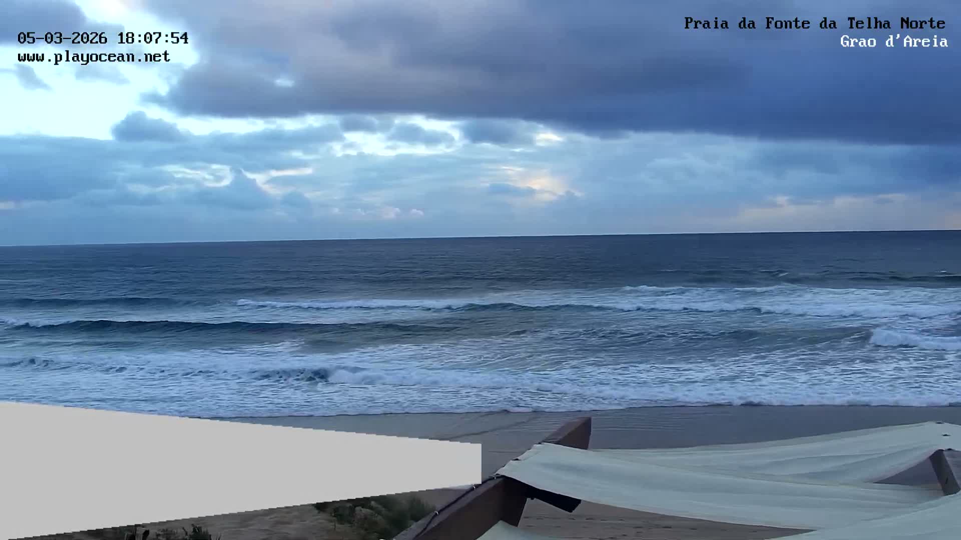 Praia da Fonte da Telha Beach, Costa de Caparica Live Cam - Almada, Setubal, Lisbon, Portugal