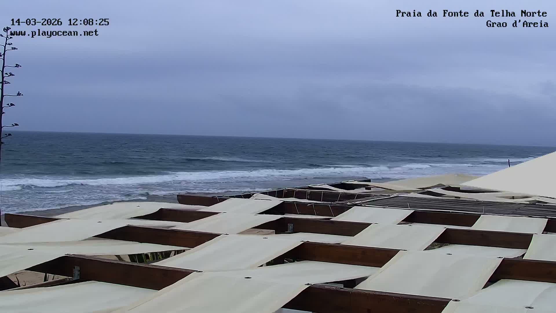 Praia da Fonte da Telha Beach, Costa de Caparica Live Cam - Almada, Setubal, Lisbon, Portugal