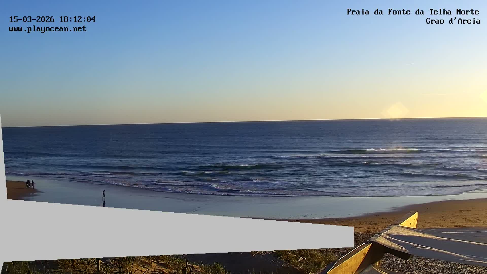 Praia da Fonte da Telha Beach, Costa de Caparica Live Cam - Almada, Setubal, Lisbon, Portugal