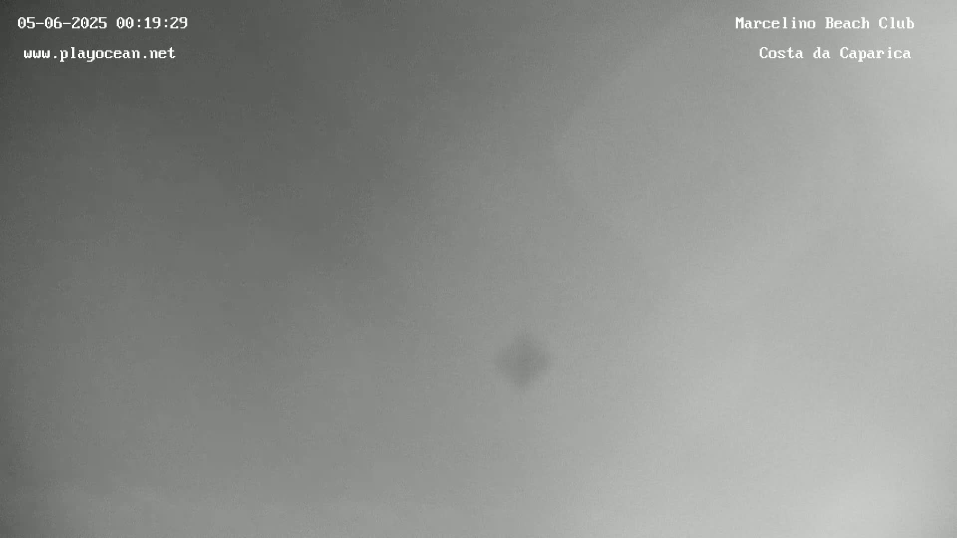 A blurry, gray image shows an overcast sky.