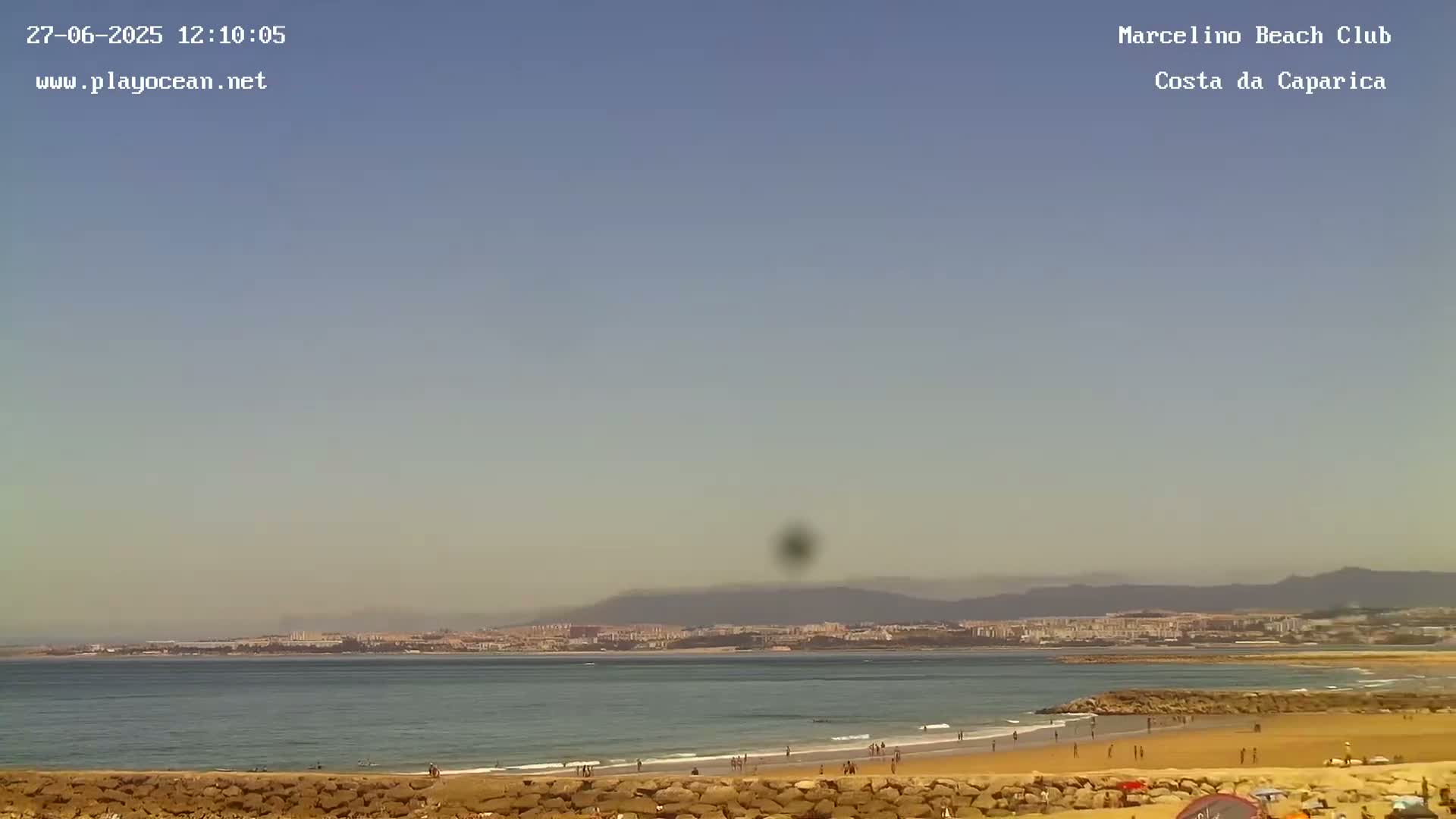 Praia de Santo Antonio Beach , Costa da Caparica Live Cam - Almada, Setubal, Lisbon,  Portugal