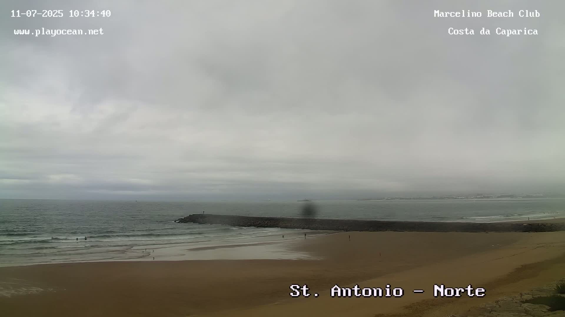 Praia de Santo Antonio Beach , Costa da Caparica Live Cam - Almada, Setubal, Lisbon,  Portugal
