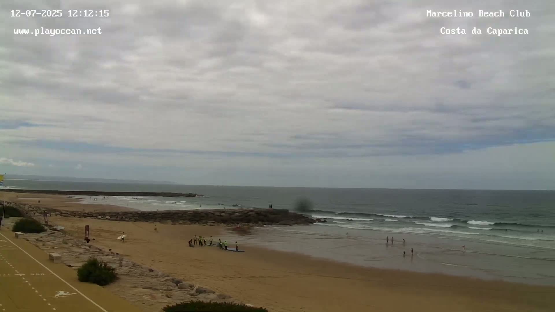 Praia de Santo Antonio Beach , Costa da Caparica Live Cam - Almada, Setubal, Lisbon,  Portugal