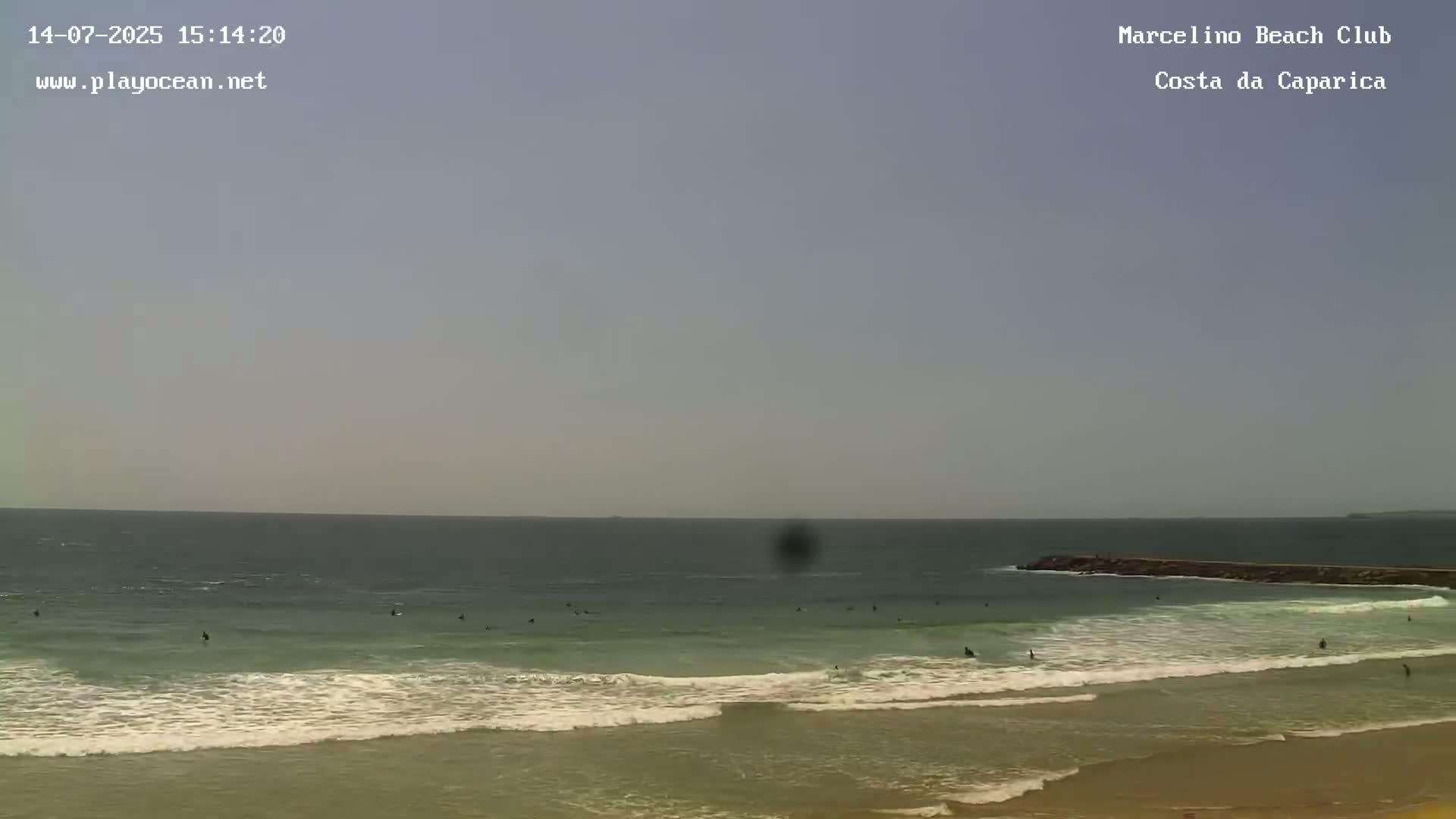 Praia de Santo Antonio Beach , Costa da Caparica Live Cam - Almada, Setubal, Lisbon,  Portugal