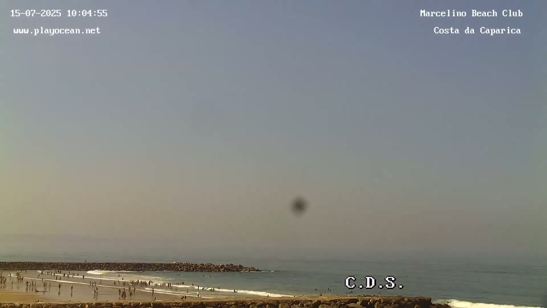 Praia de Santo Antonio Beach , Costa da Caparica Live Cam - Almada, Setubal, Lisbon,  Portugal