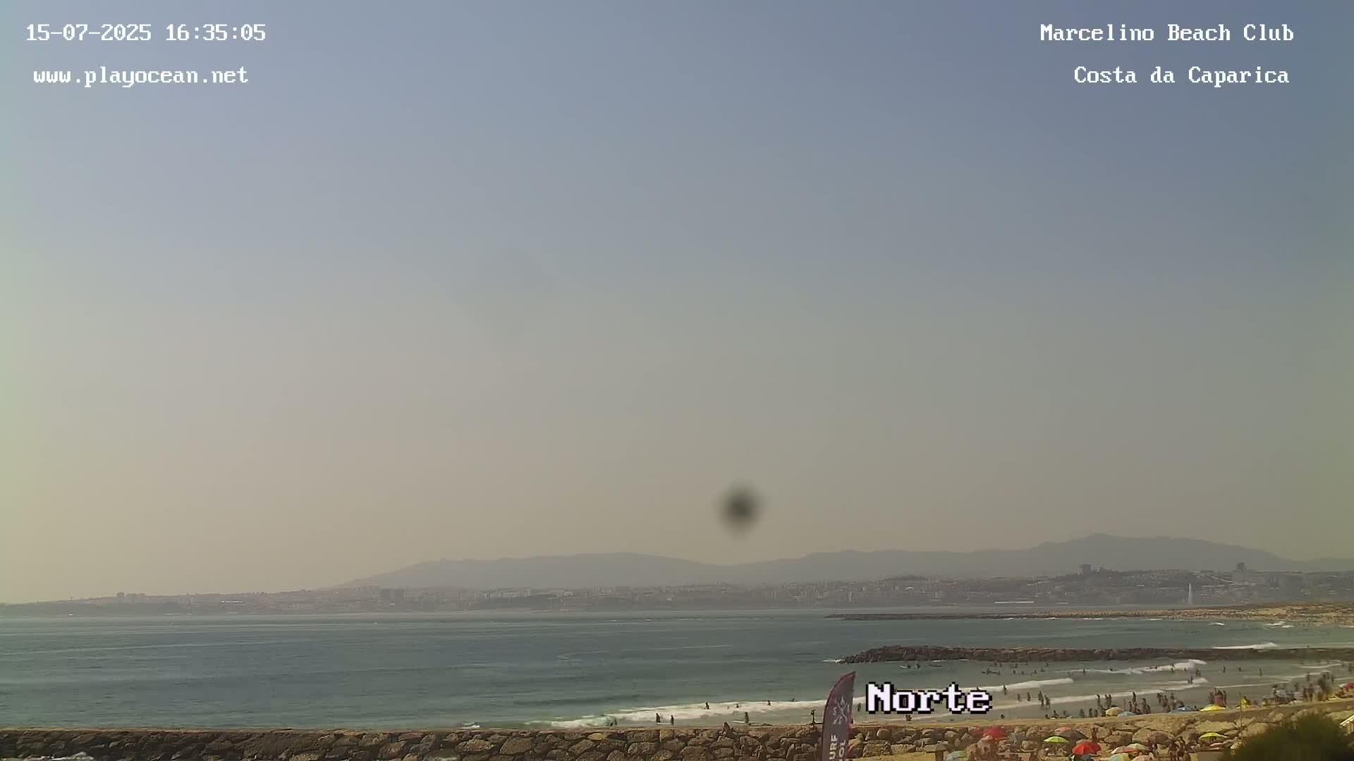 Praia de Santo Antonio Beach , Costa da Caparica Live Cam - Almada, Setubal, Lisbon,  Portugal