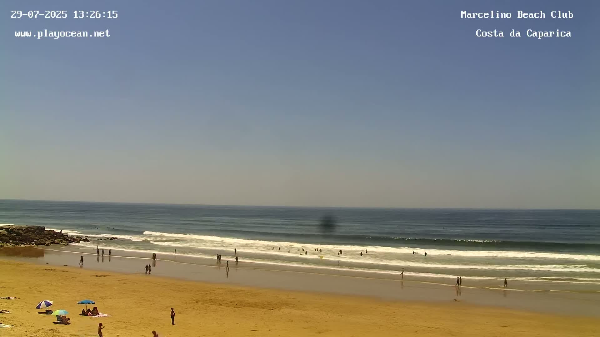 Praia de Santo Antonio Beach , Costa da Caparica Live Cam - Almada, Setubal, Lisbon,  Portugal