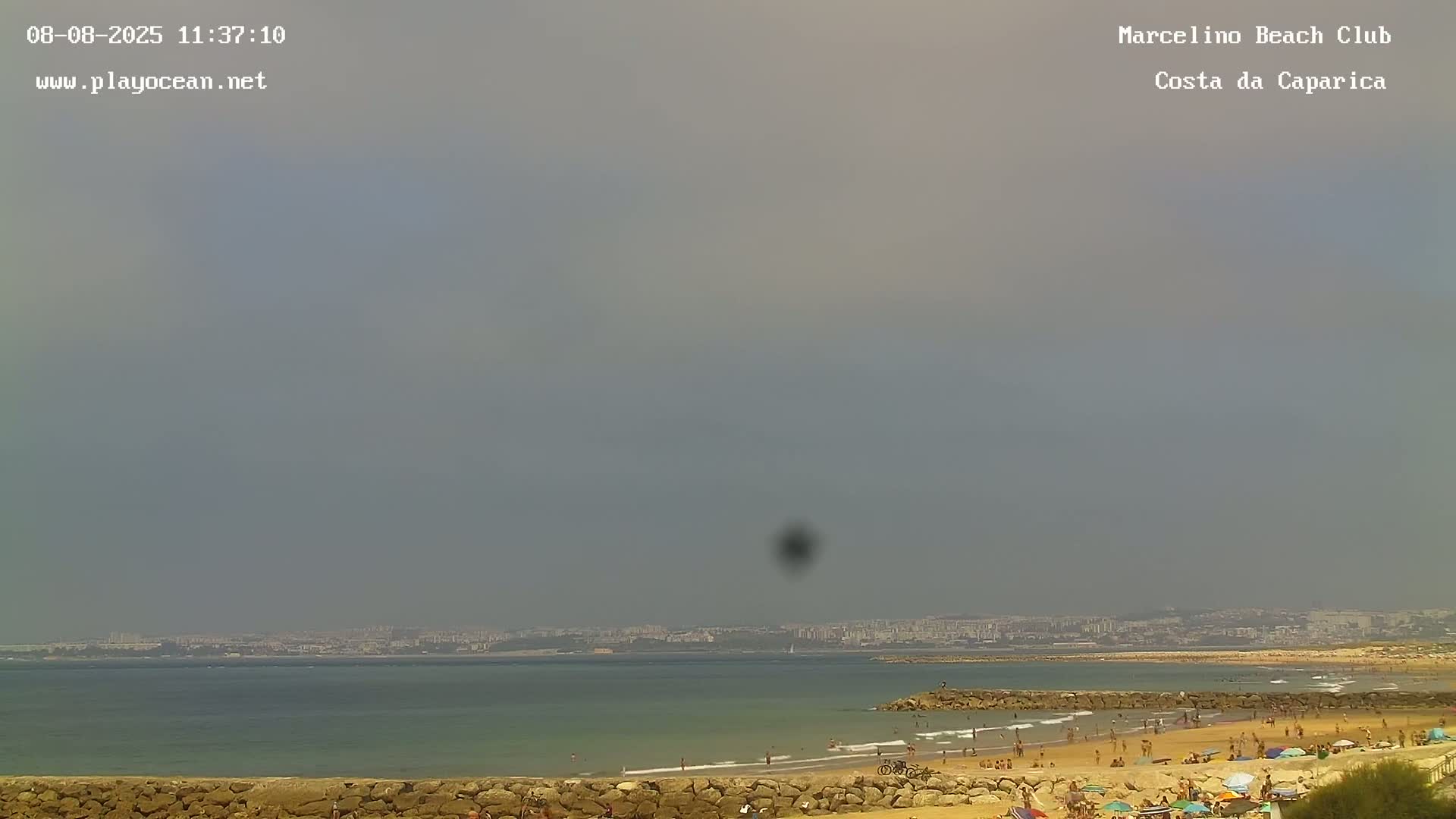 Praia de Santo Antonio Beach , Costa da Caparica Live Cam - Almada, Setubal, Lisbon,  Portugal